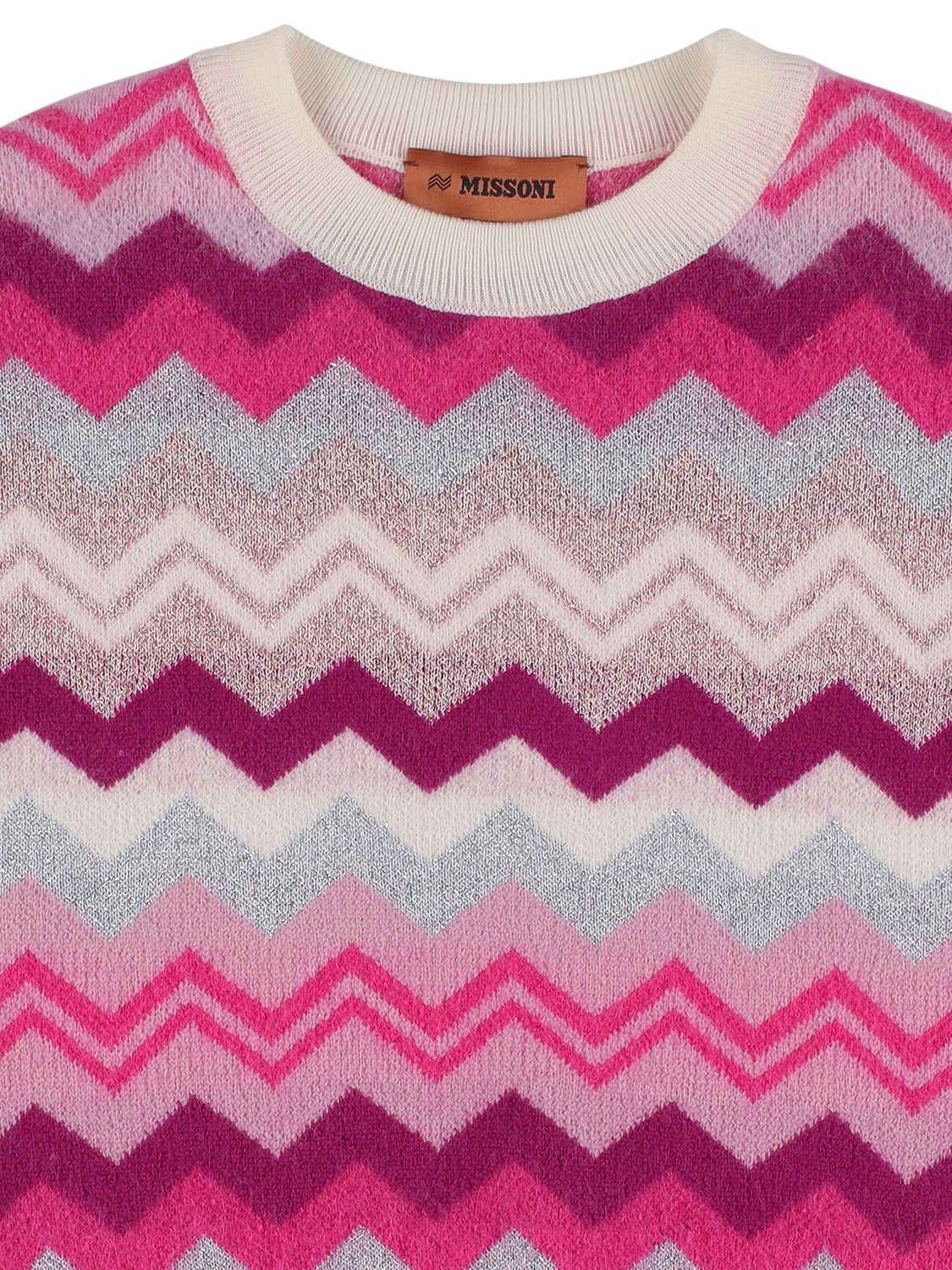 Shop Missoni Zig Zag Wool Jacquard Knit Sweater In Multicolor