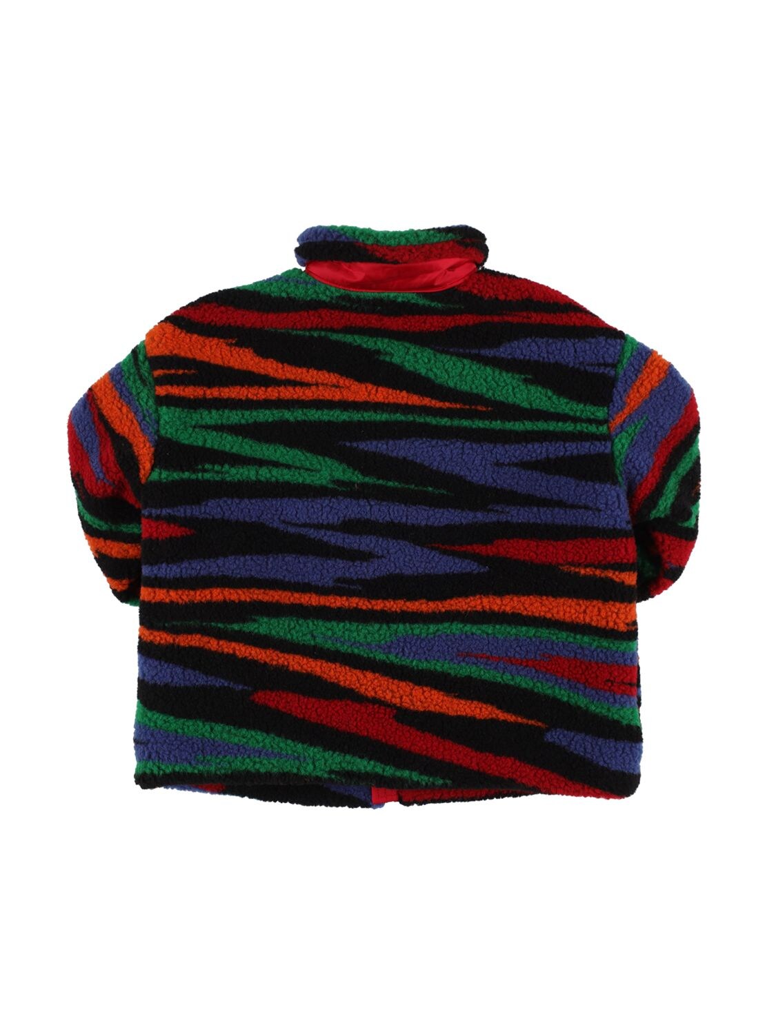 Shop Missoni Printed Wool Blend Teddy Jacket In Multicolor