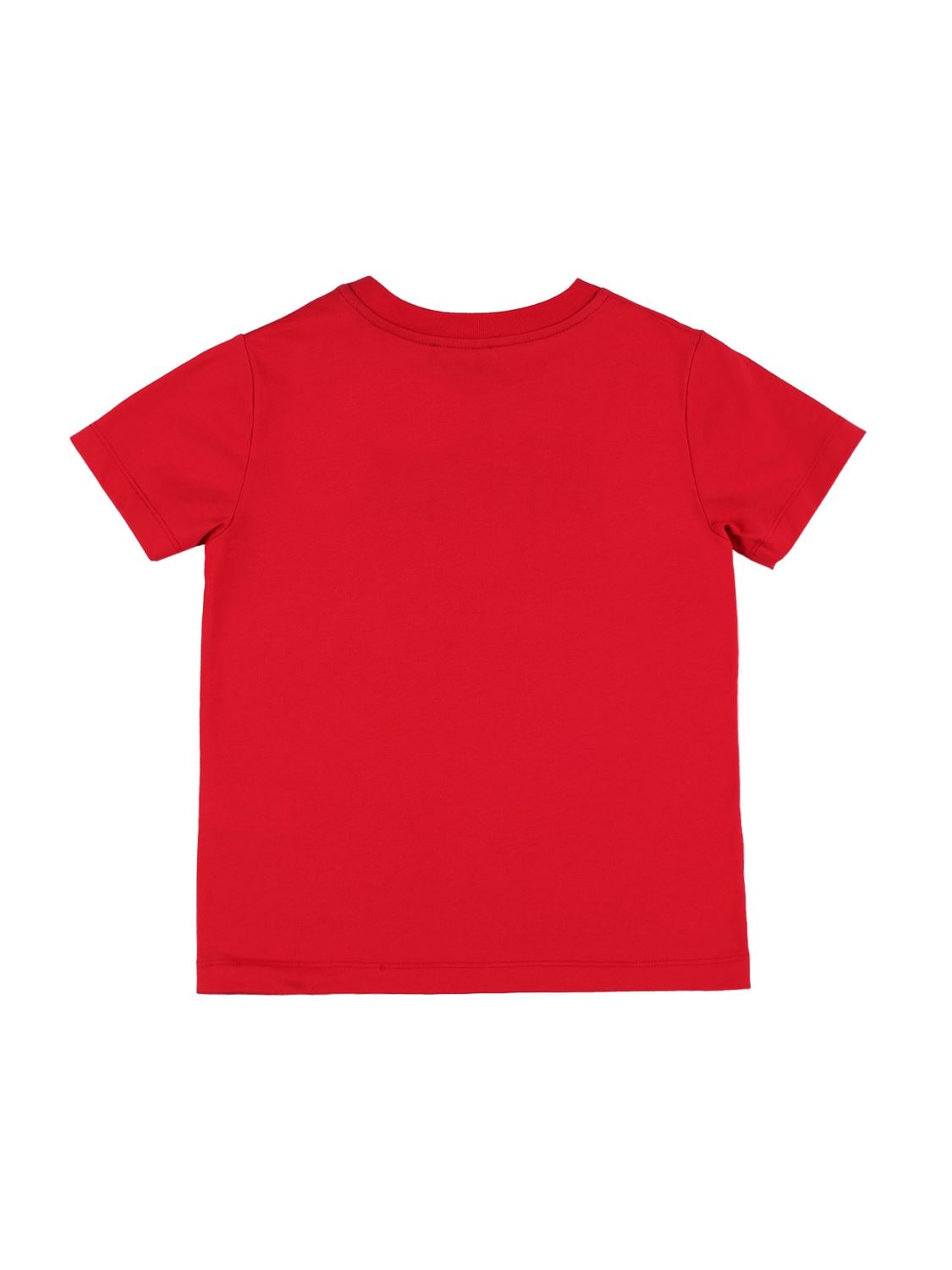 Shop Missoni Cotton Jersey T-shirt W/ Velvet Logo In Red