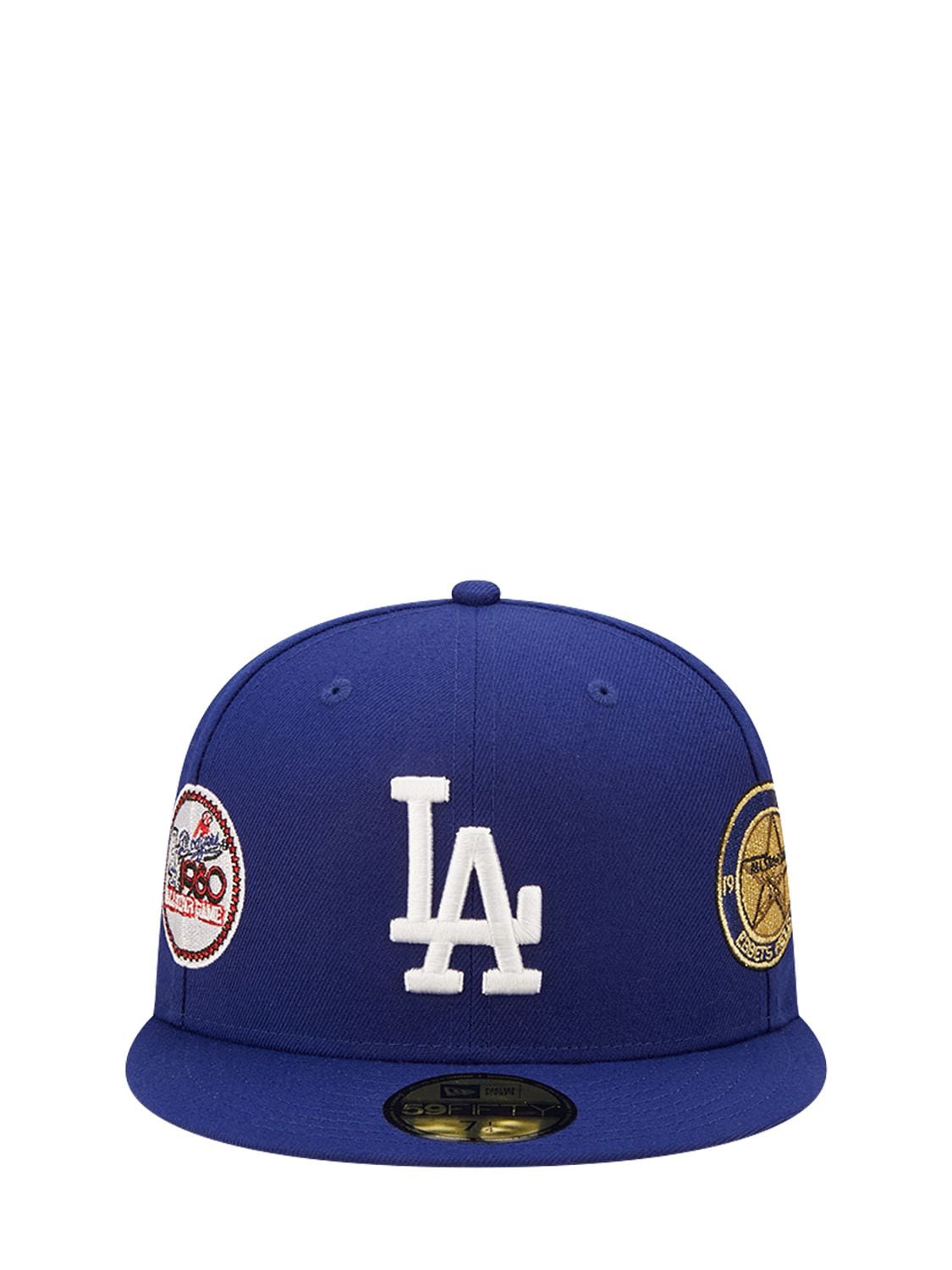 New Era Bucket Mlb La Dodgers Patch Bucket Hat In Blue,multi