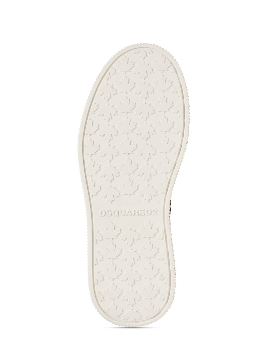 Shop Dsquared2 New Jersey Leather Sneakers In White,pink
