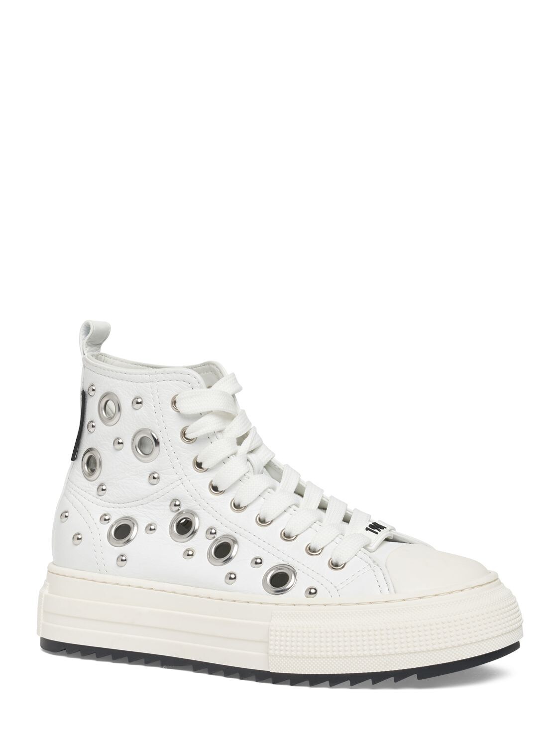 Shop Dsquared2 Berlin Leather Sneakers In White