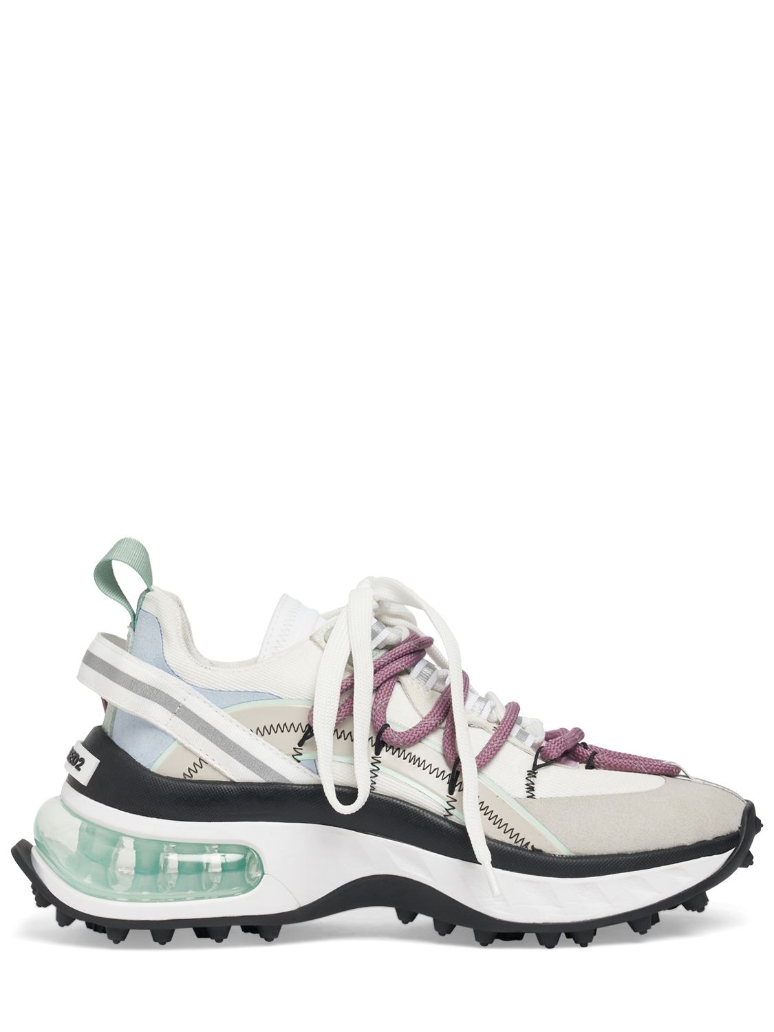 Dsquared2 Bubble Faux Leather Trainers In Multicolor