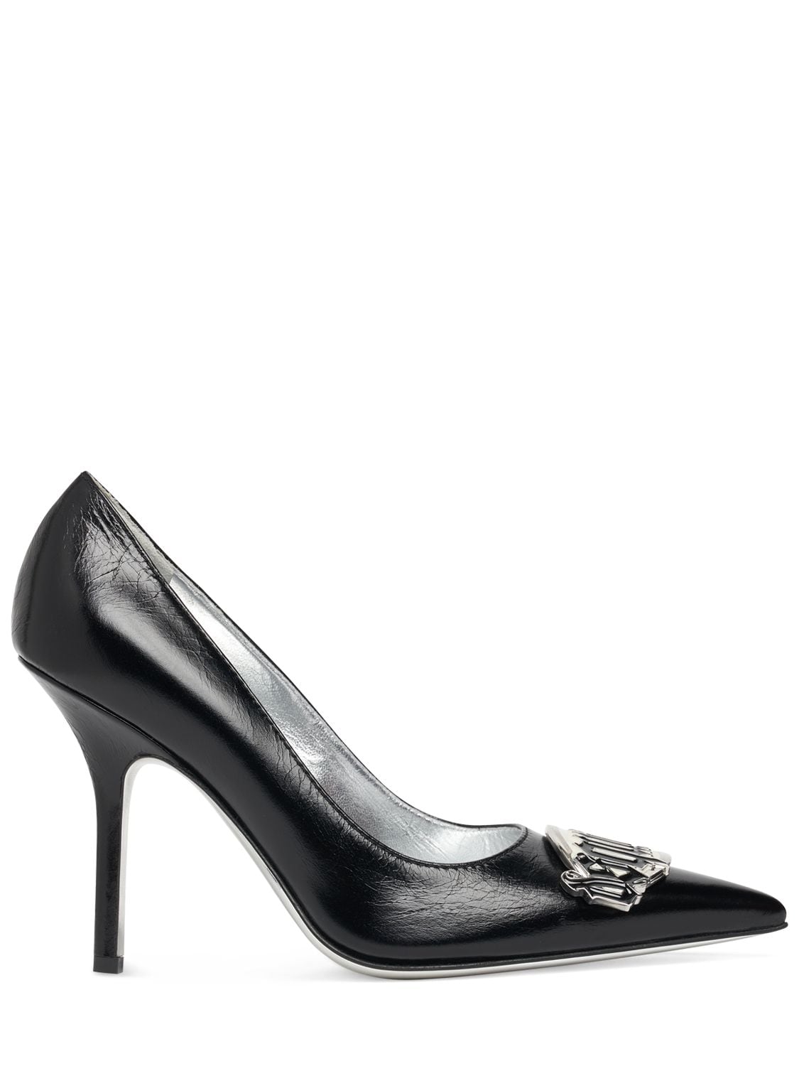 Dsquared2 100mm Gothic Leather Pumps In Black