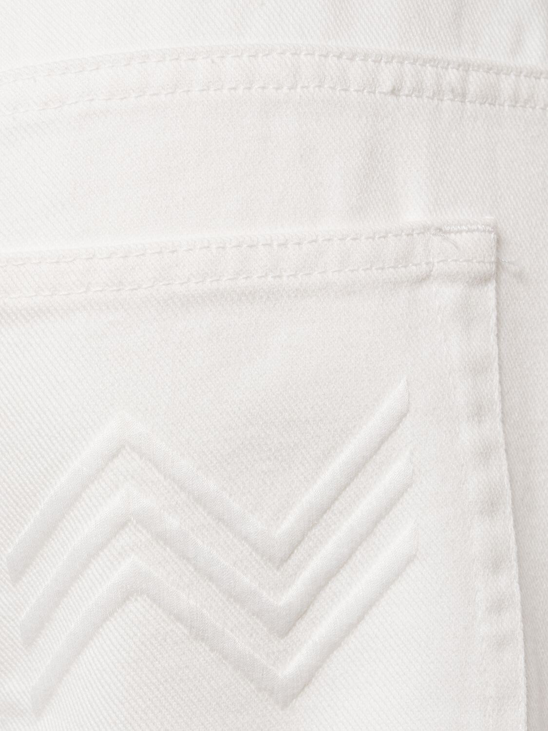 Shop Missoni Cotton Denim Wide Jeans In White