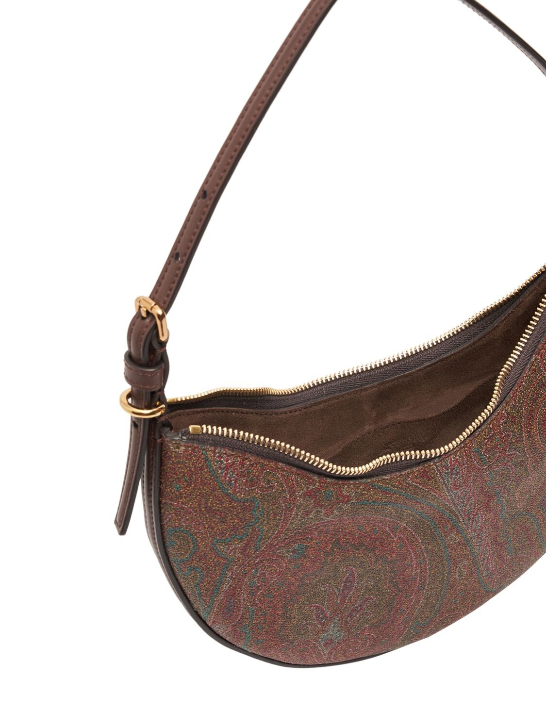 Shop Etro Small Essential Hobo Shoulder Bag In Rosso