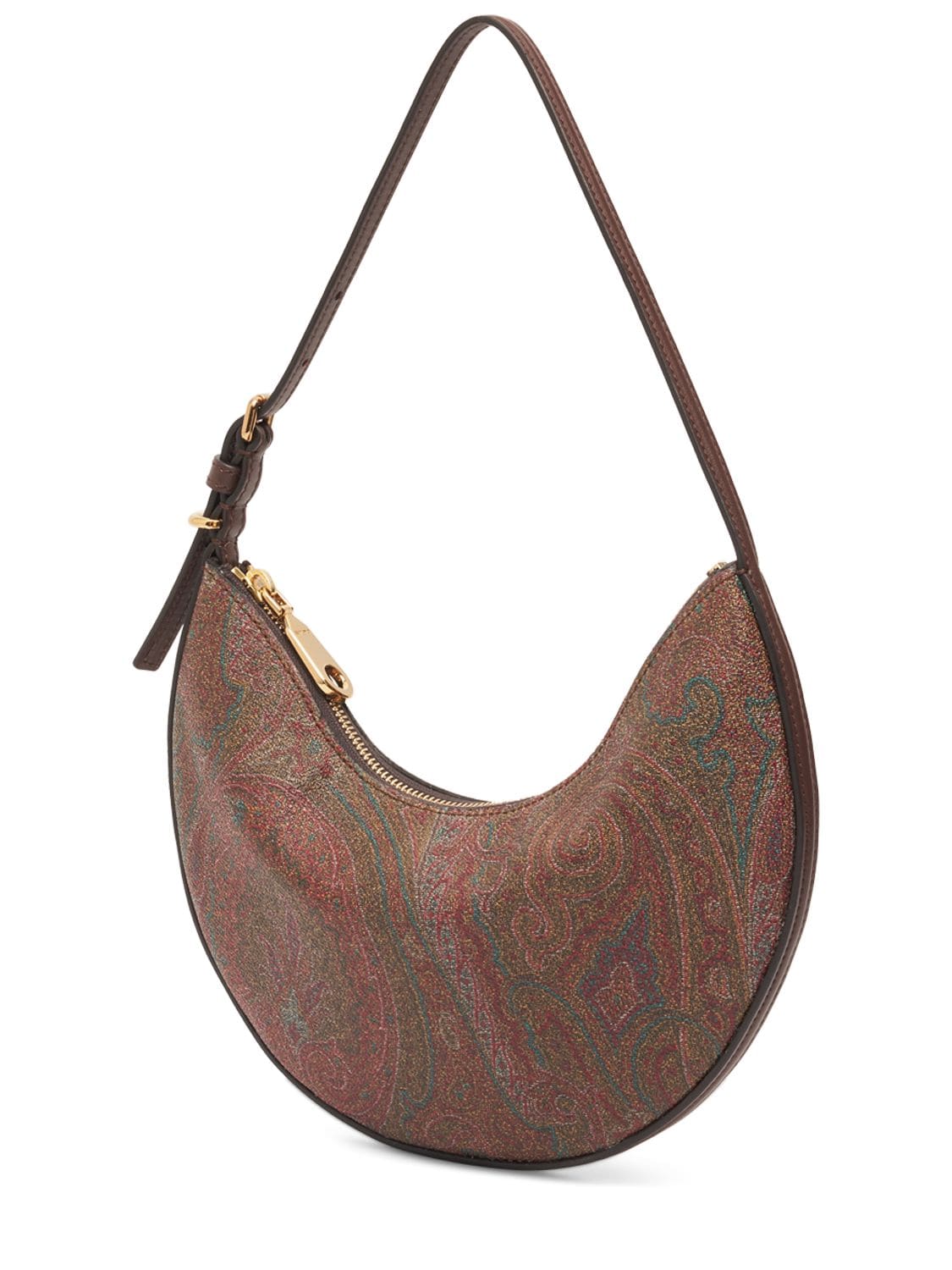 Shop Etro Small Essential Hobo Shoulder Bag In Rosso