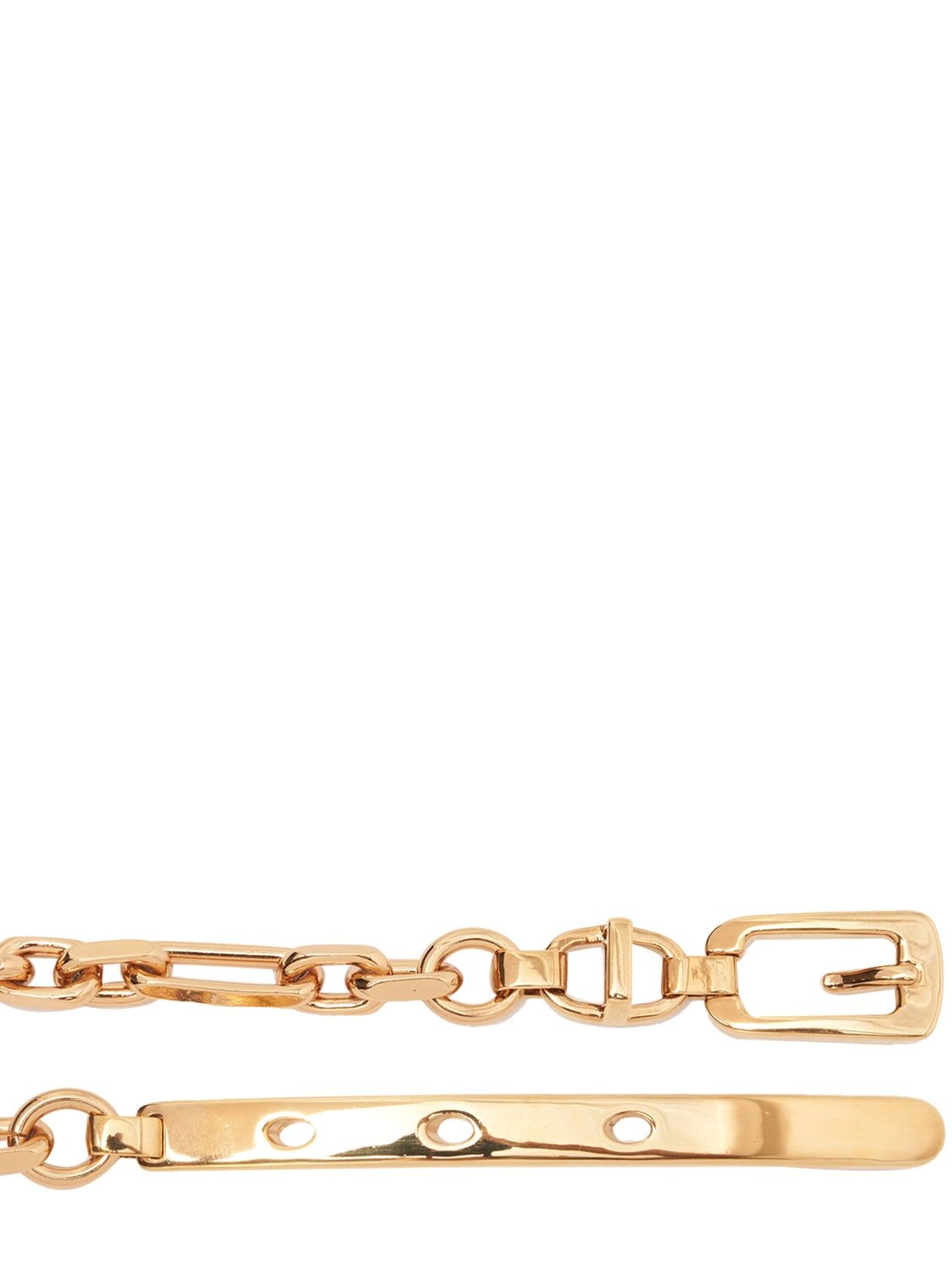 Shop Etro Chain Belt In Gold