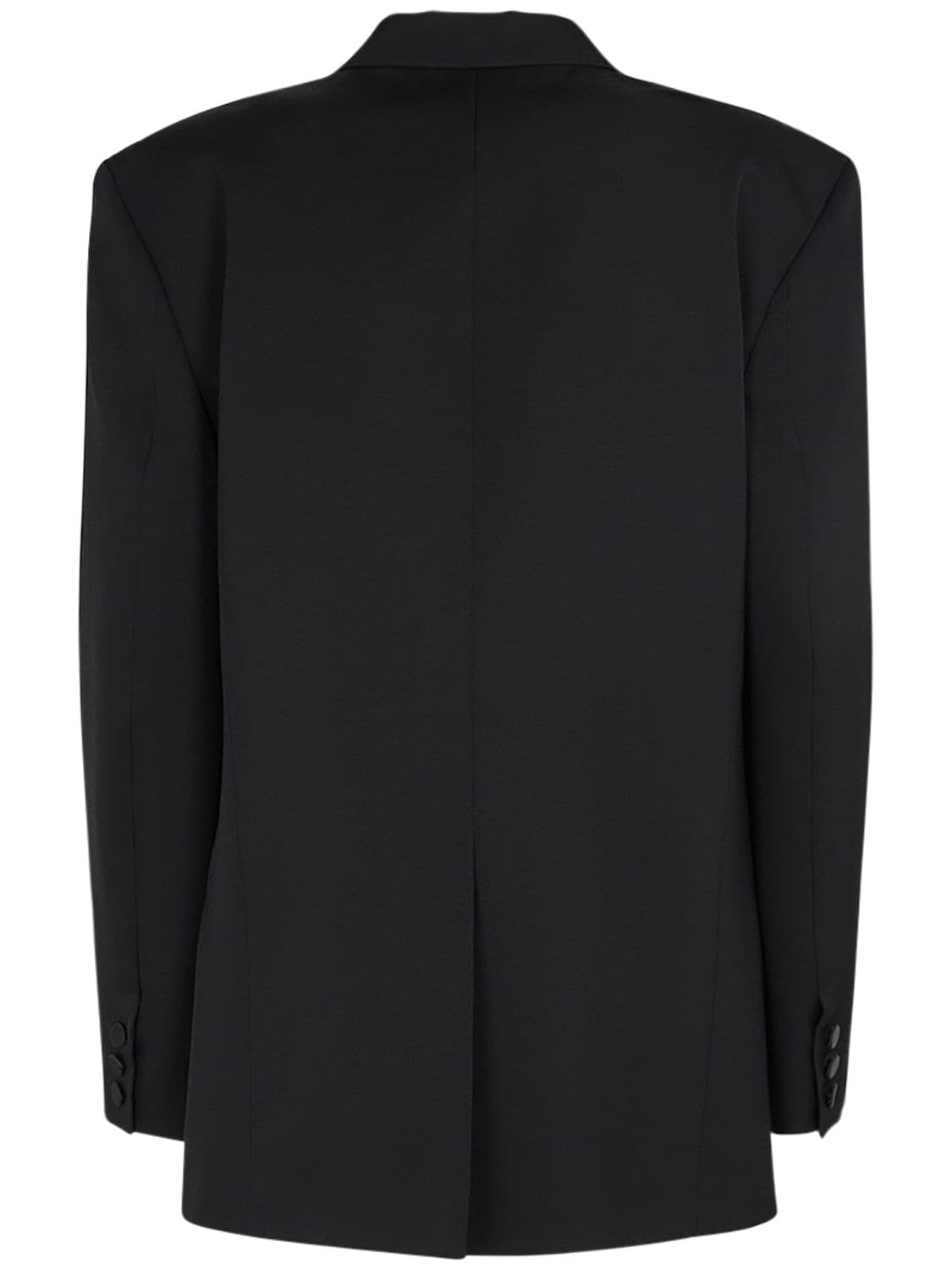 Shop Isabel Marant Peagan Wool Double Breasted Blazer In Black