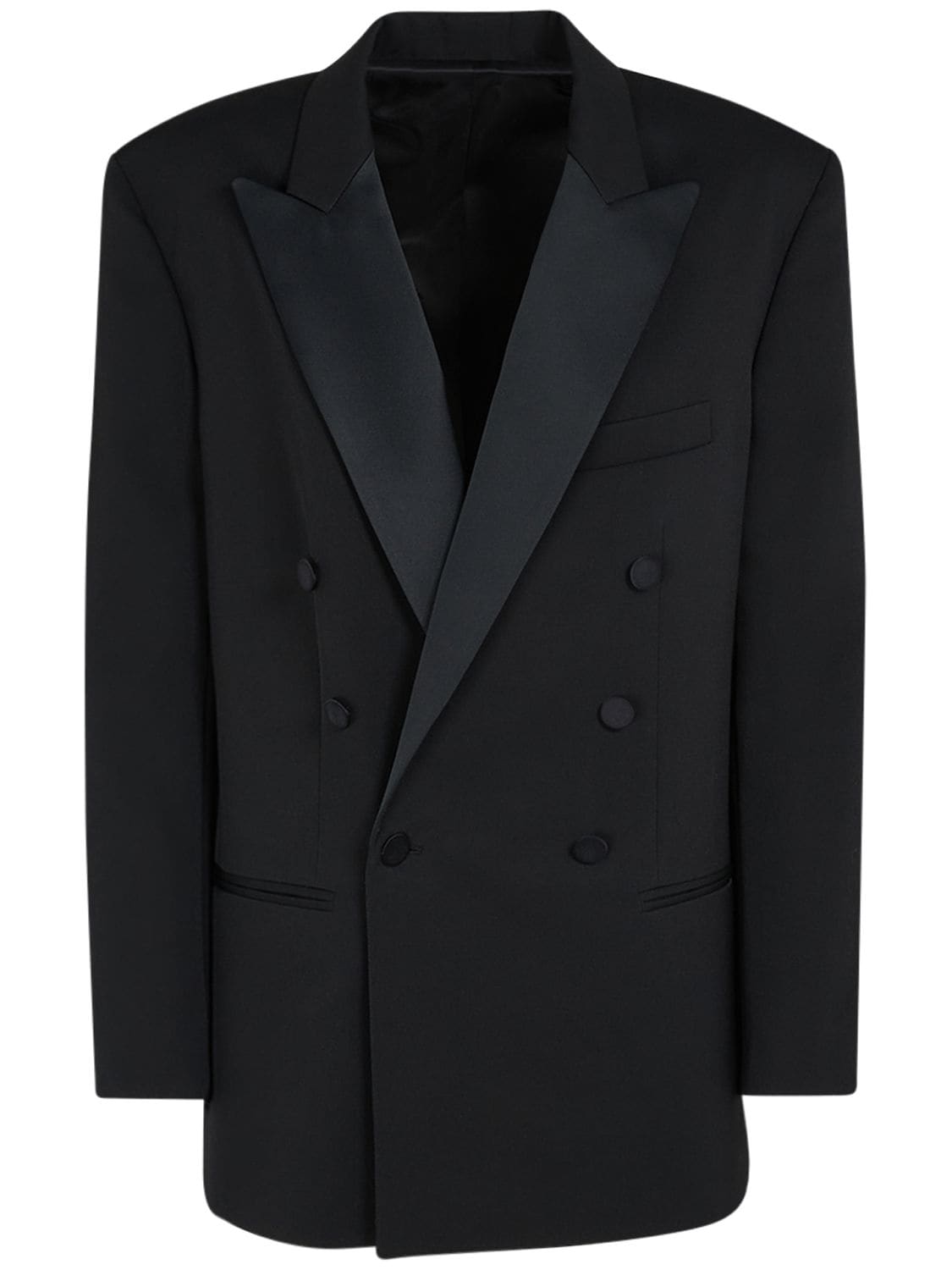 Image of Peagan Wool Double Breasted Blazer