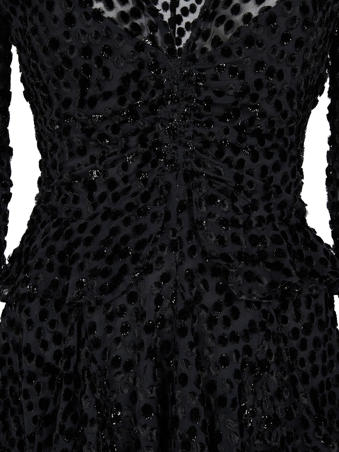 Shop Isabel Marant Usmara Viscose & Silk Blend Mini Dress In Black