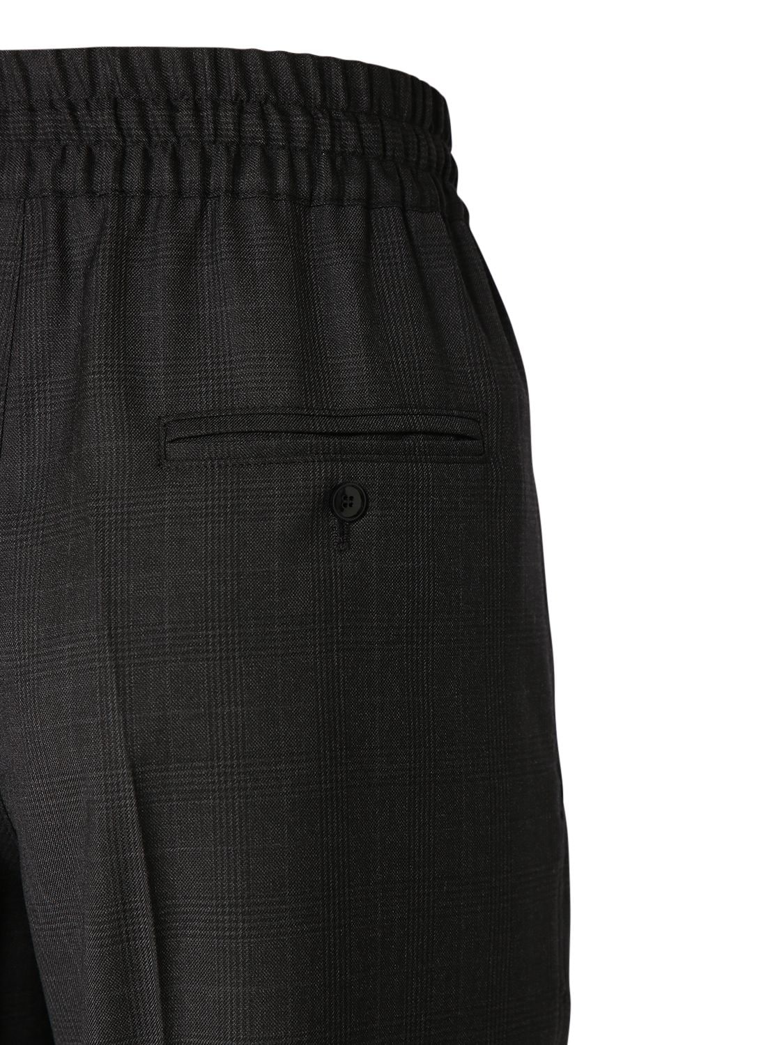 Shop Isabel Marant Liska Stretch Wool Pants In Grey