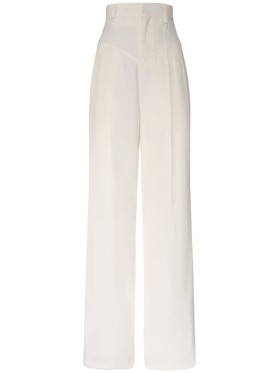 Shop Isabel Marant Staya Hemp Blend Pants In White