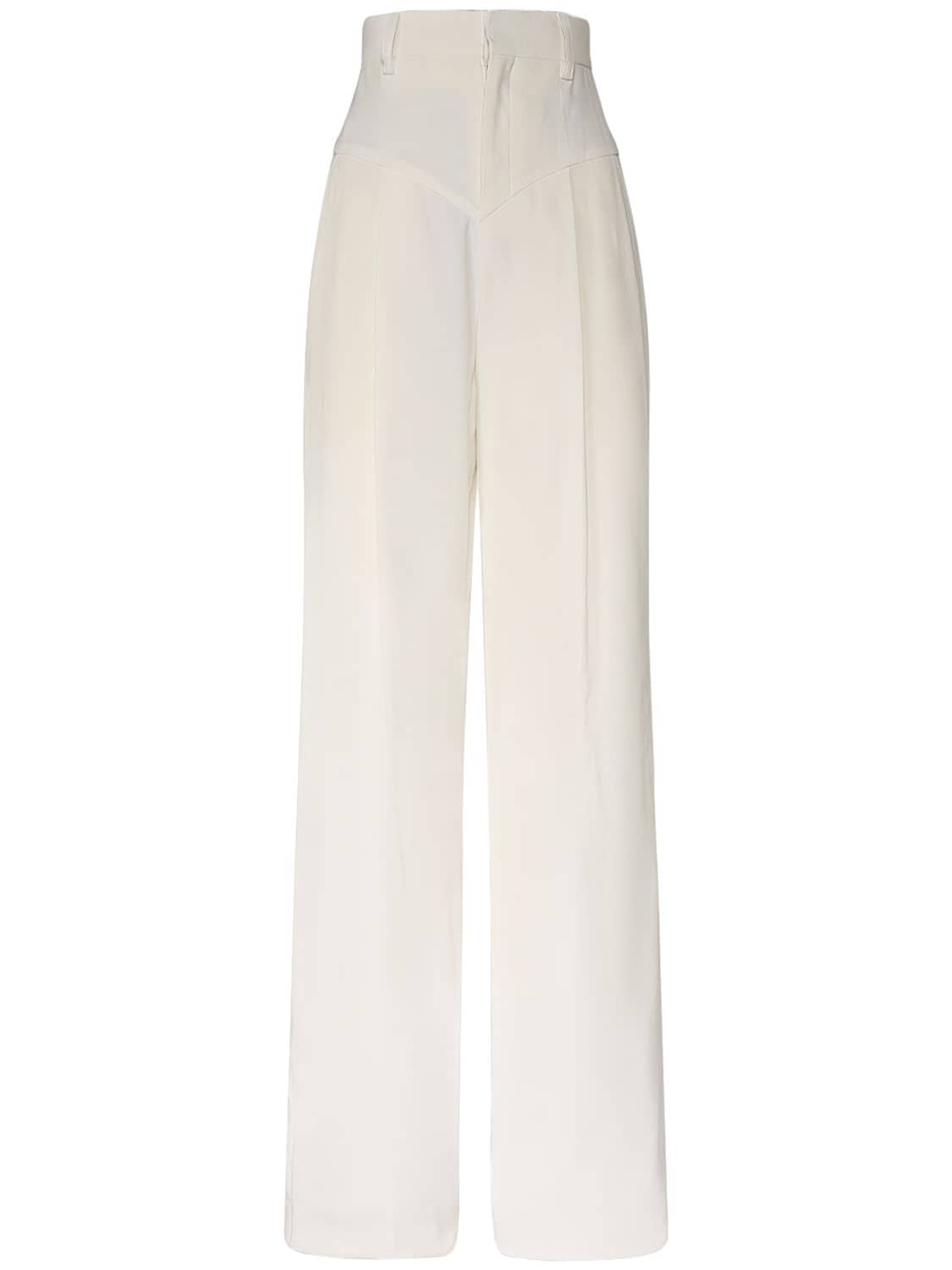 Isabel Marant Staya Hemp Blend Pants In White