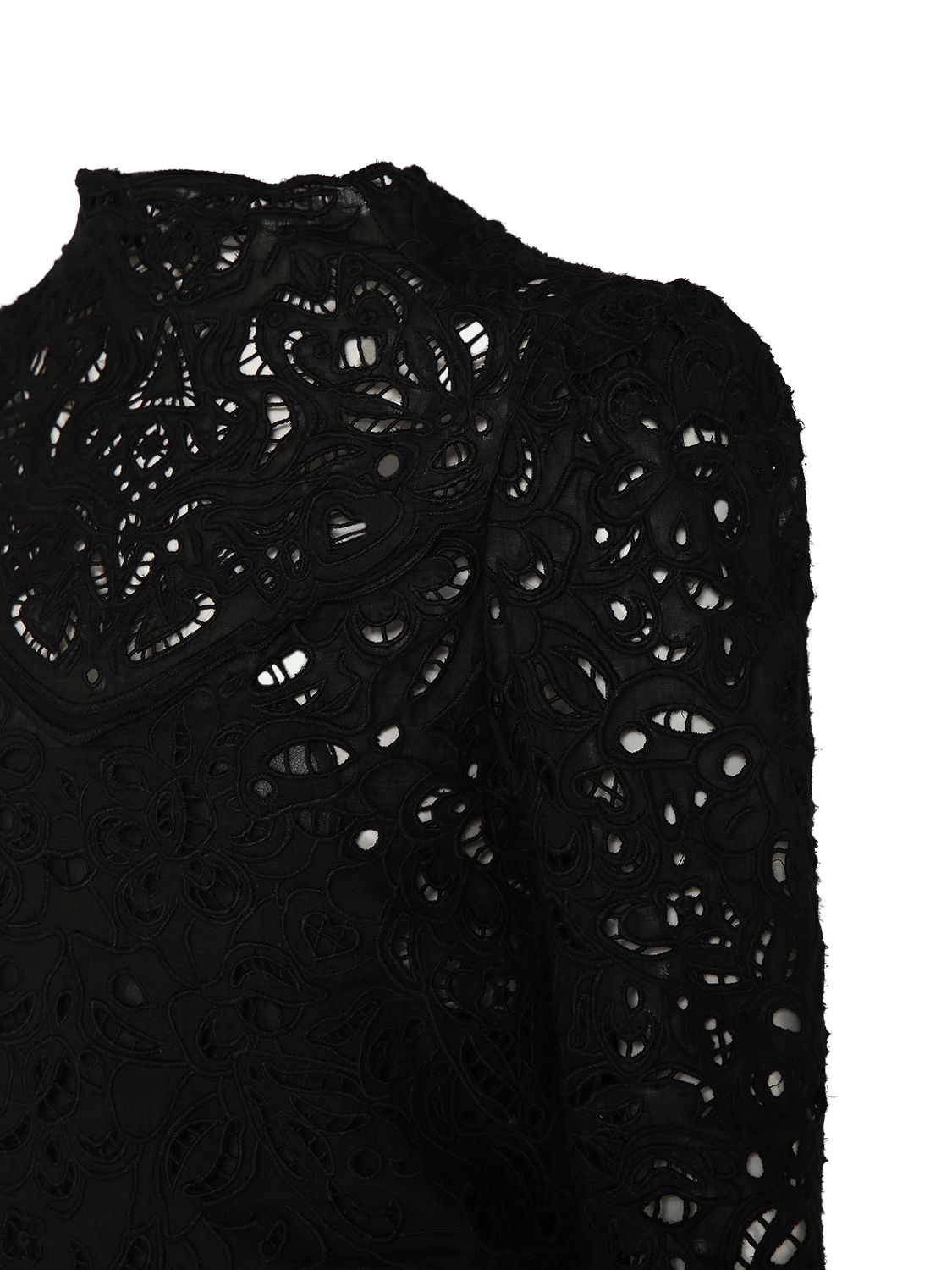 Shop Isabel Marant Daphne Lace Mini Dress In Black