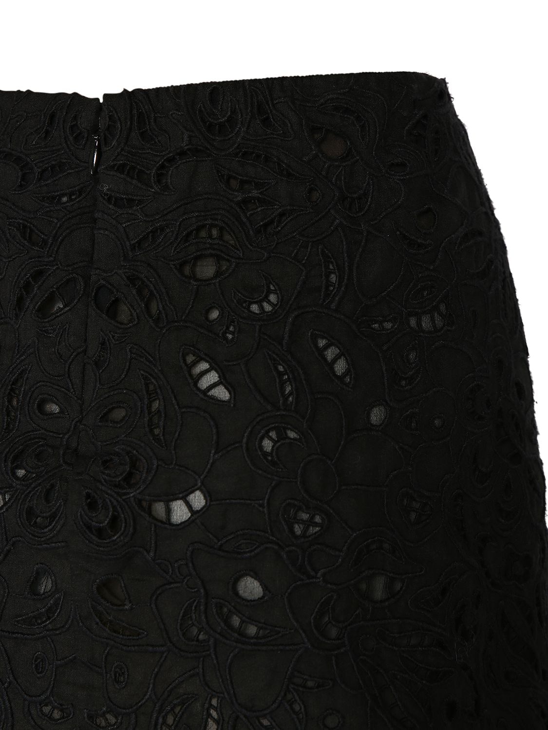 Shop Isabel Marant Dina Lace Mini Skirt In Black