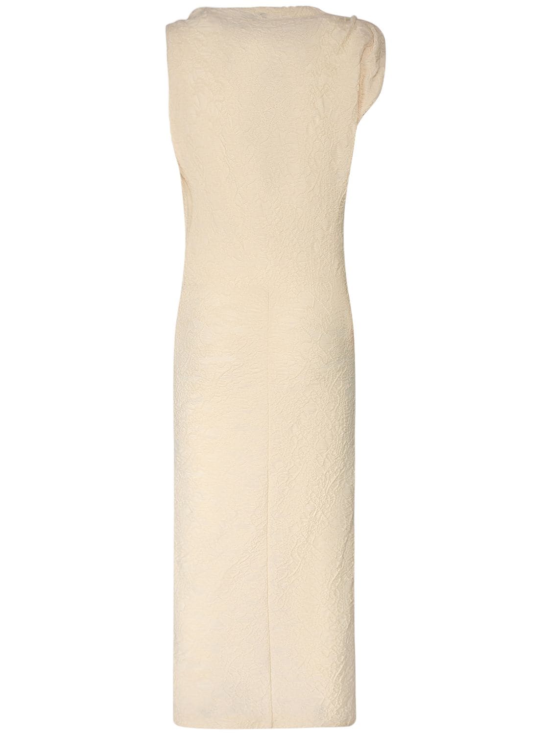 Shop Isabel Marant Franzy Cotton Blend Midi Dress In Ecru