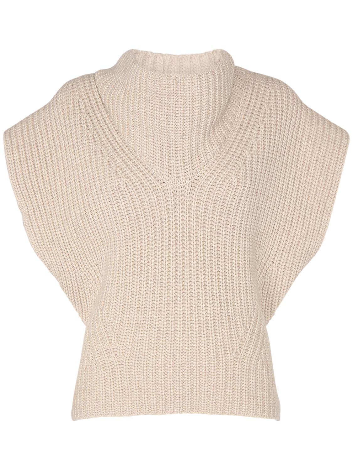 Shop Isabel Marant Laos Mohair & Cashmere Sweater In Beige