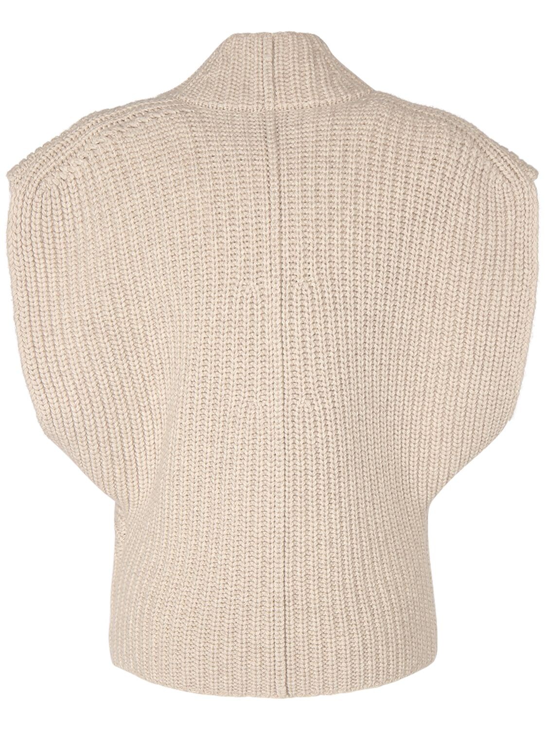 Shop Isabel Marant Laos Mohair & Cashmere Sweater In Beige
