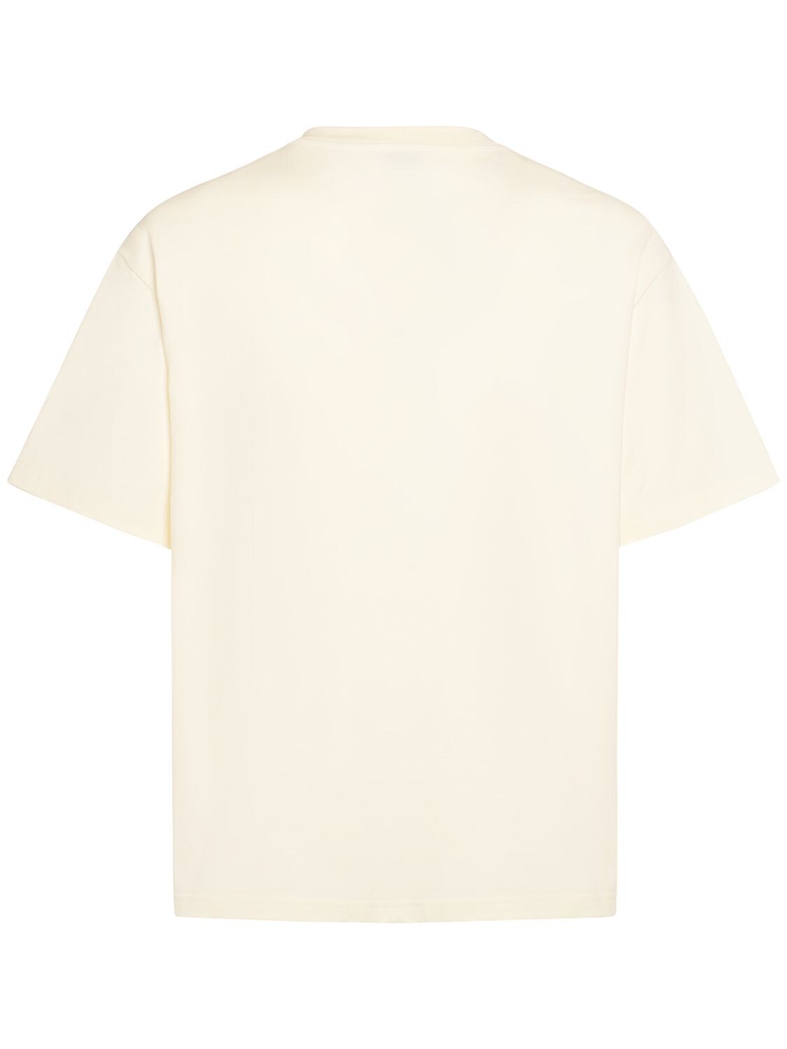 Shop Etro Logo Cotton T-shirt In Beige