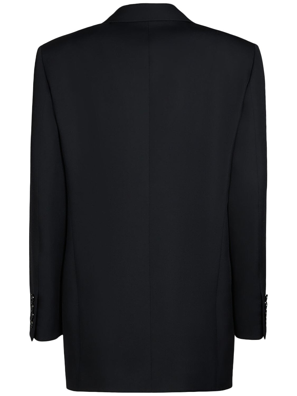 Shop The Row Myriam Wool Twill Double Breast Jacket In Black