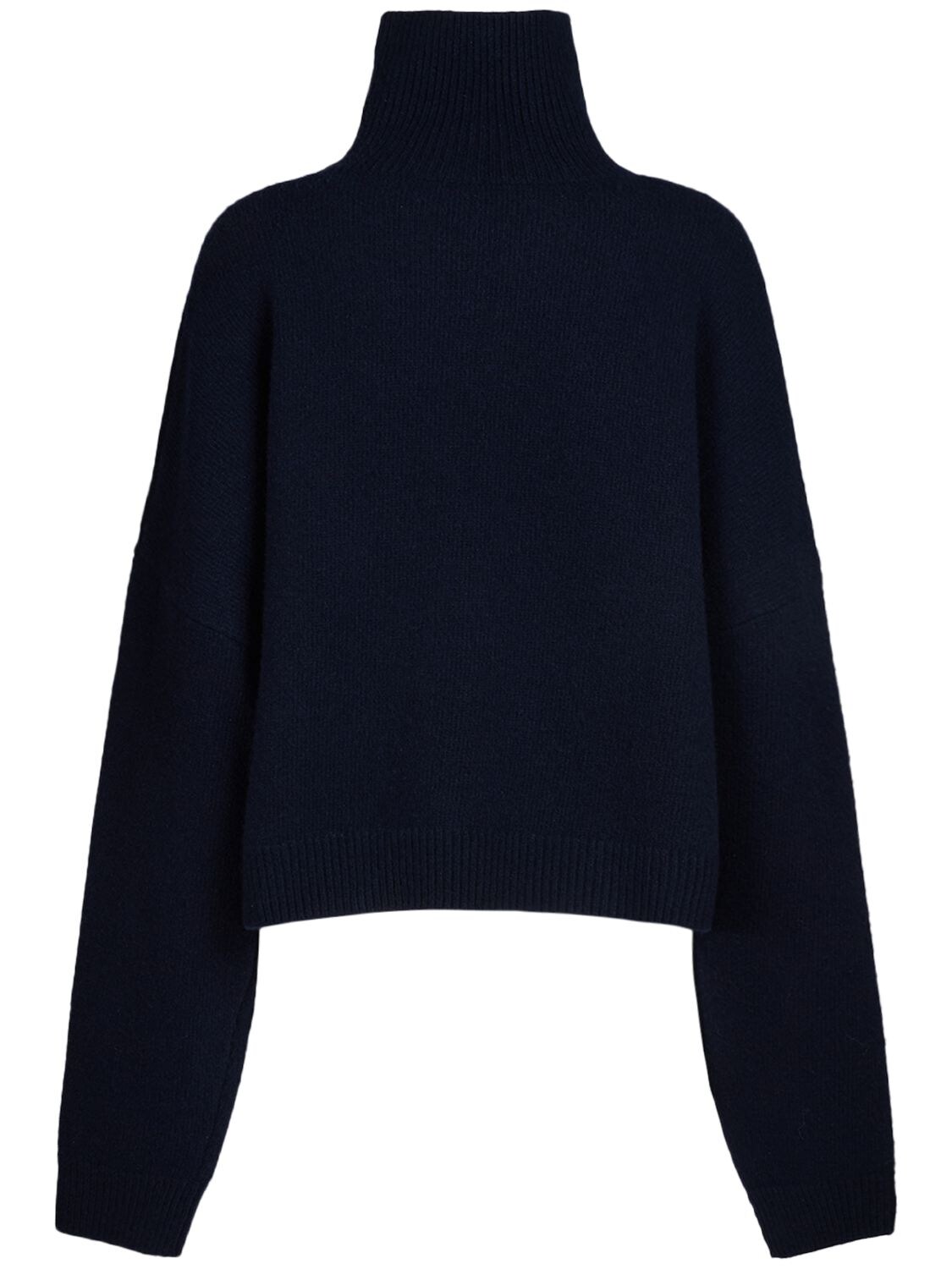 Shop The Row Ezio Wool & Cashmere Knit Sweater In Navy