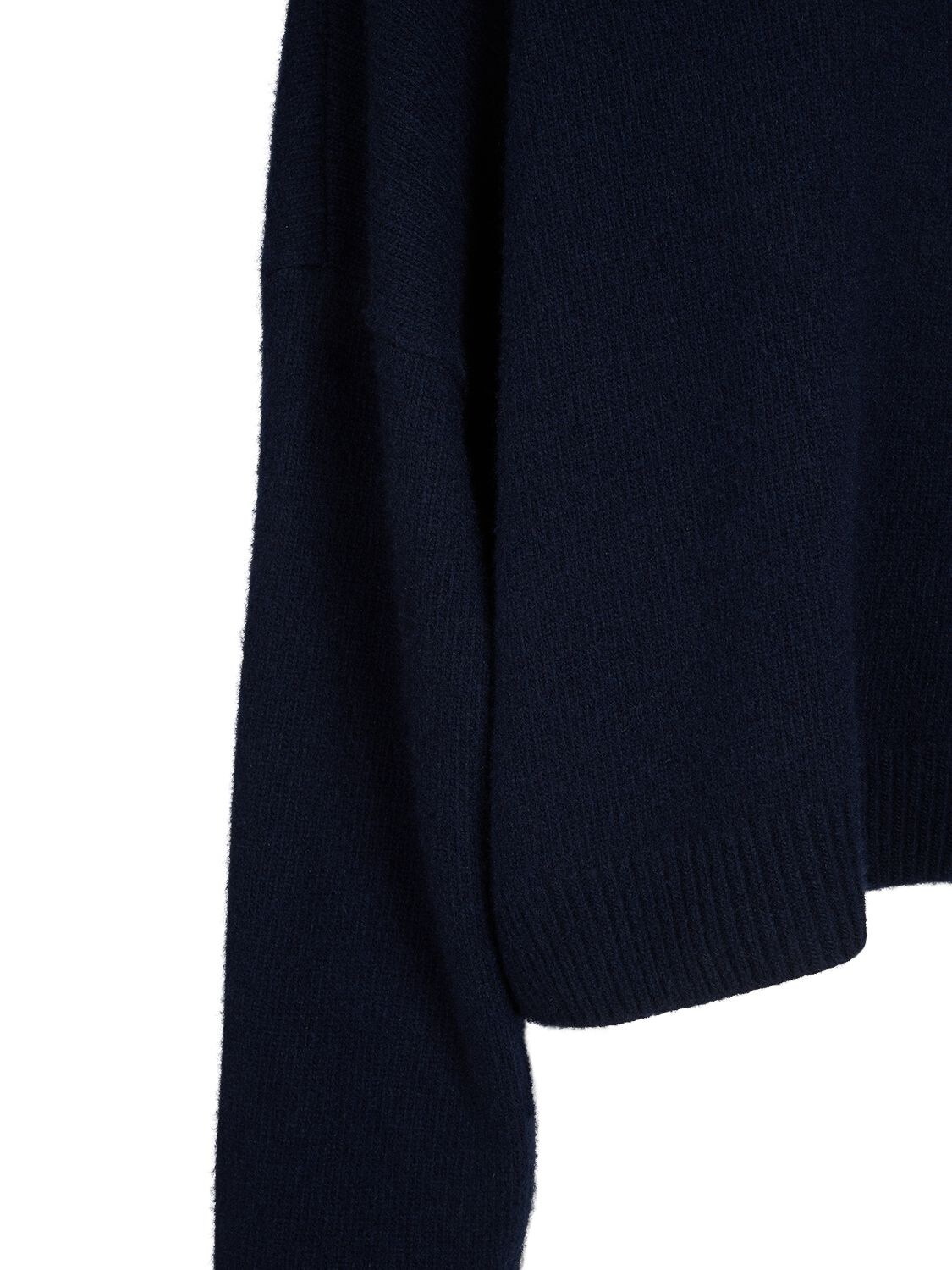 Shop The Row Ezio Wool & Cashmere Knit Sweater In Navy