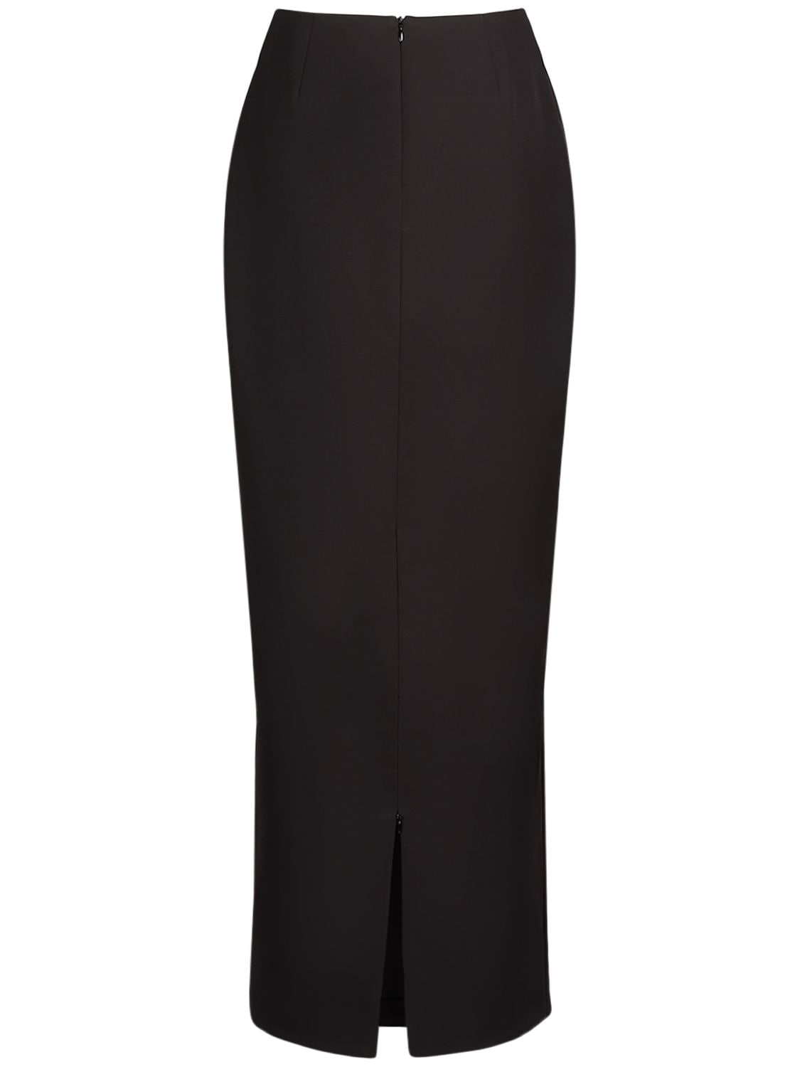 Shop The Row Bartelle Wool Twill Long Pencil Skirt In Black