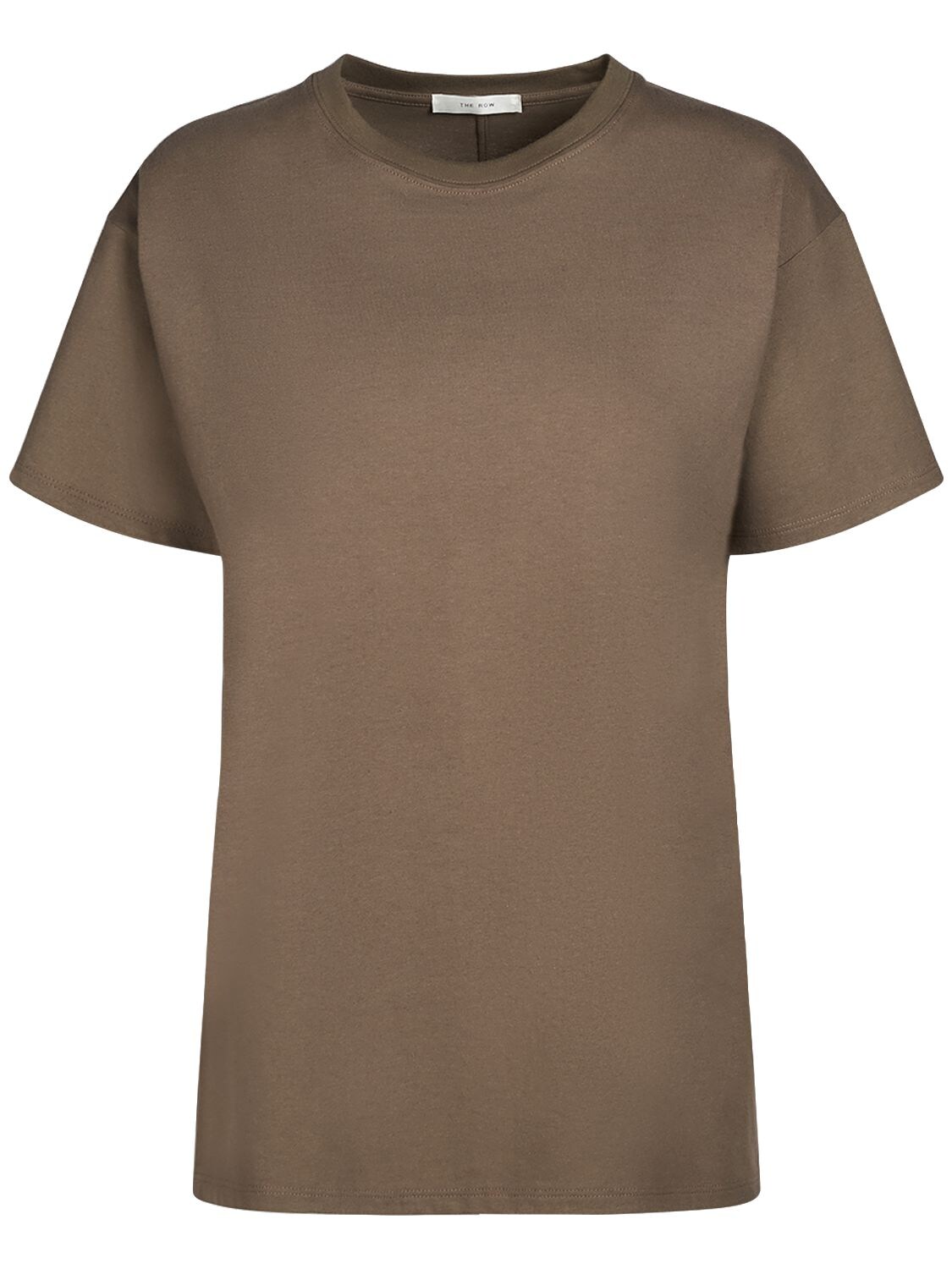 The Row Ashton Cotton T-shirt In Neutral