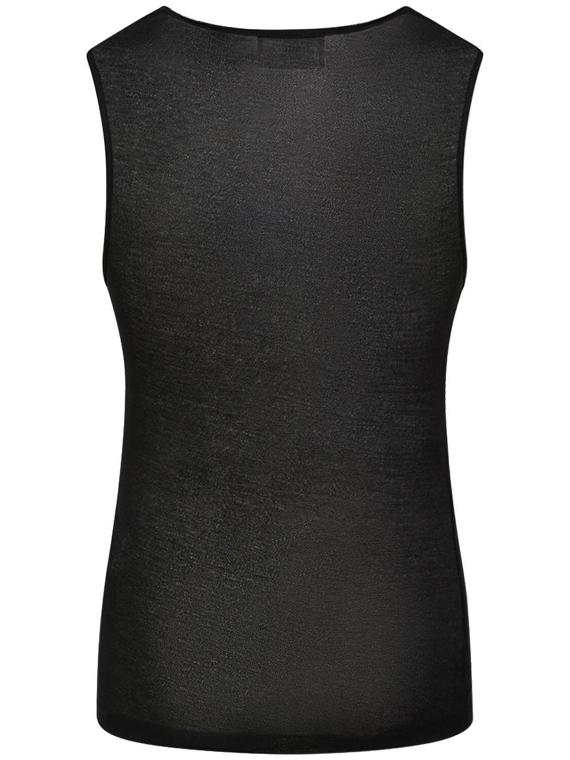 Shop Ami Alexandre Mattiussi Lyocell Tank Top In Black