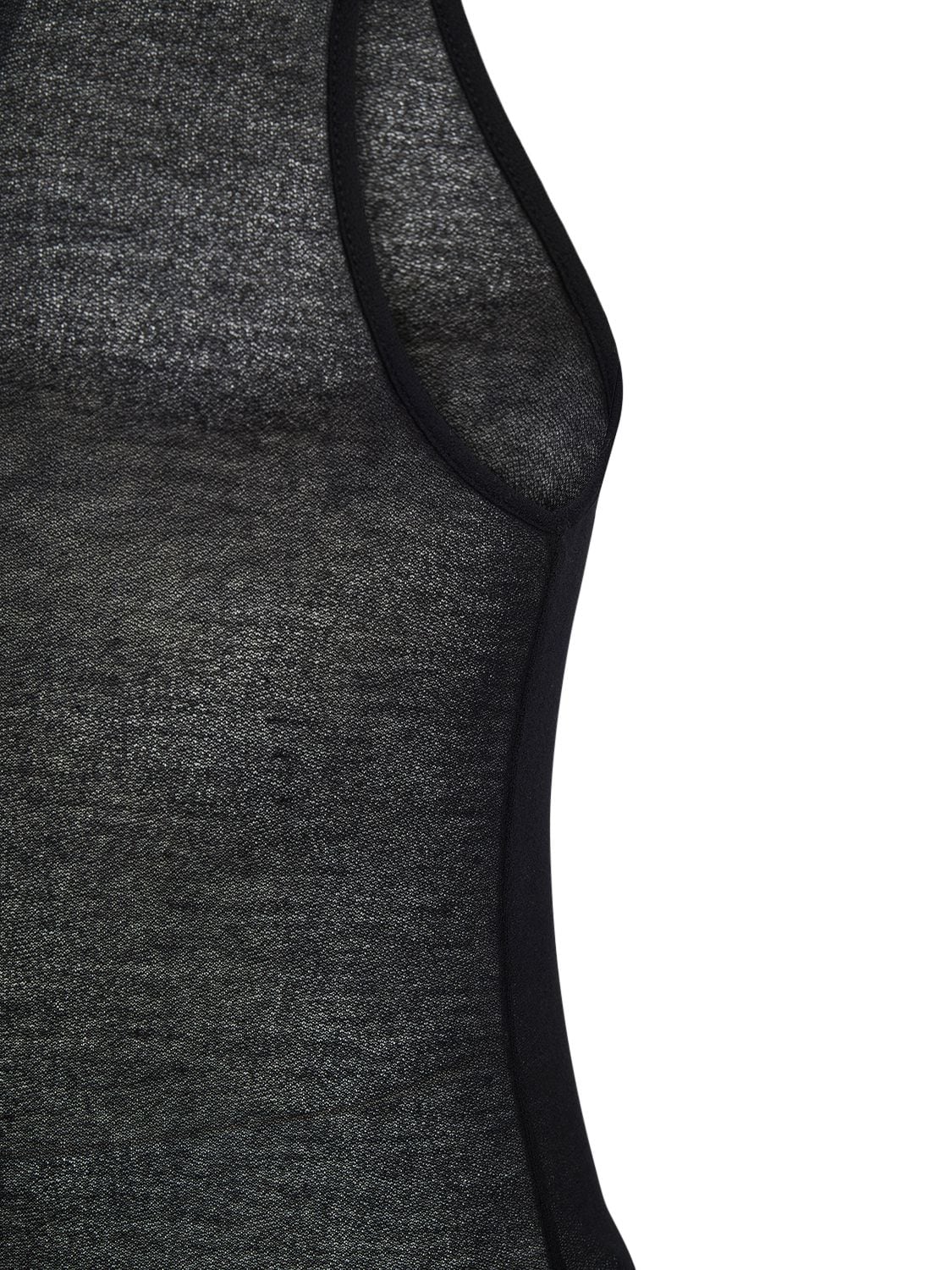 Shop Ami Alexandre Mattiussi Lyocell Tank Top In Black