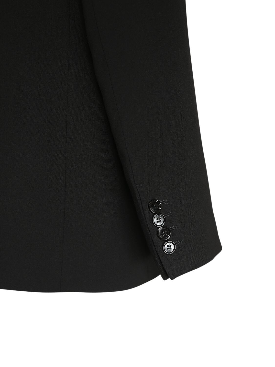 AMI ALEXANDRE MATTIUSSI WOOL BLEND TWILL BLAZER 