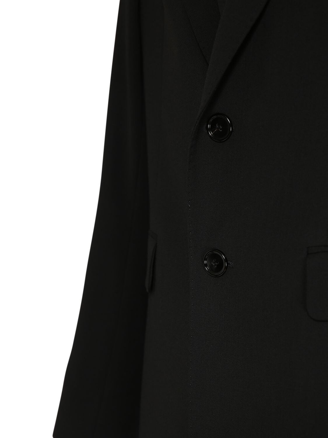 AMI ALEXANDRE MATTIUSSI WOOL BLEND TWILL BLAZER 