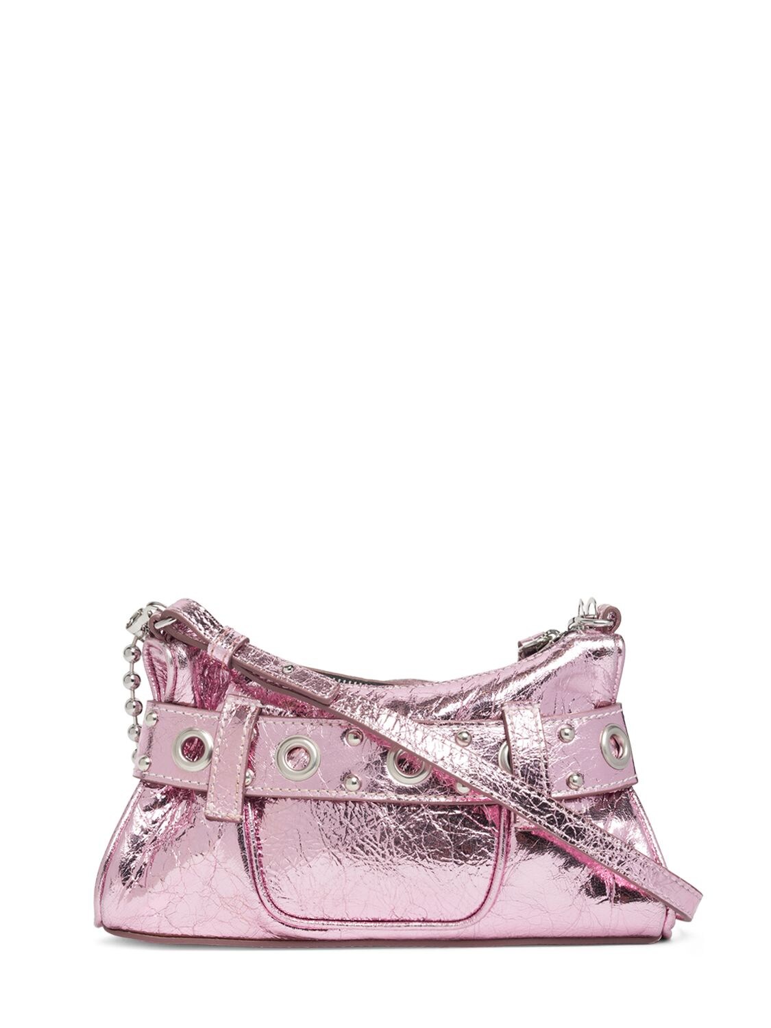 Shop Dsquared2 Gothic  Leather Shoulder Bag In Pink