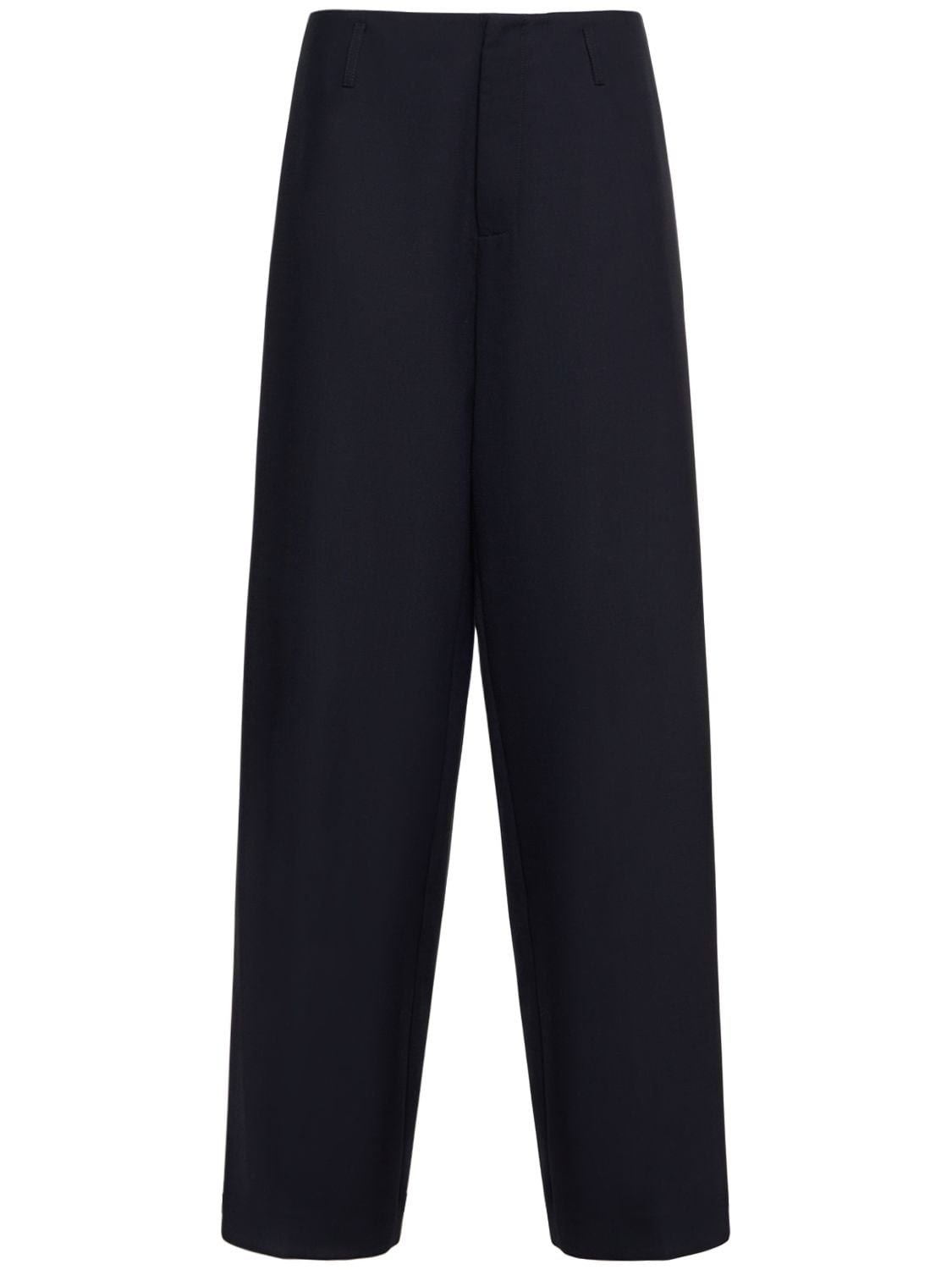 Image of Tropical Stretch Wool Wide Leg Pants