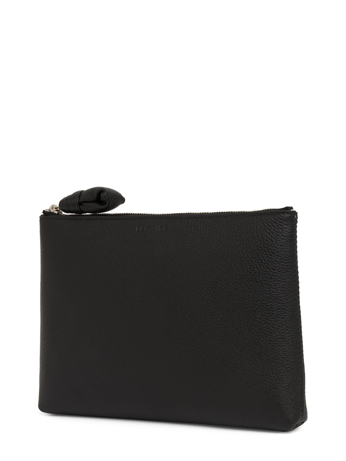 Shop Lemaire Small Leather Pouch In Black