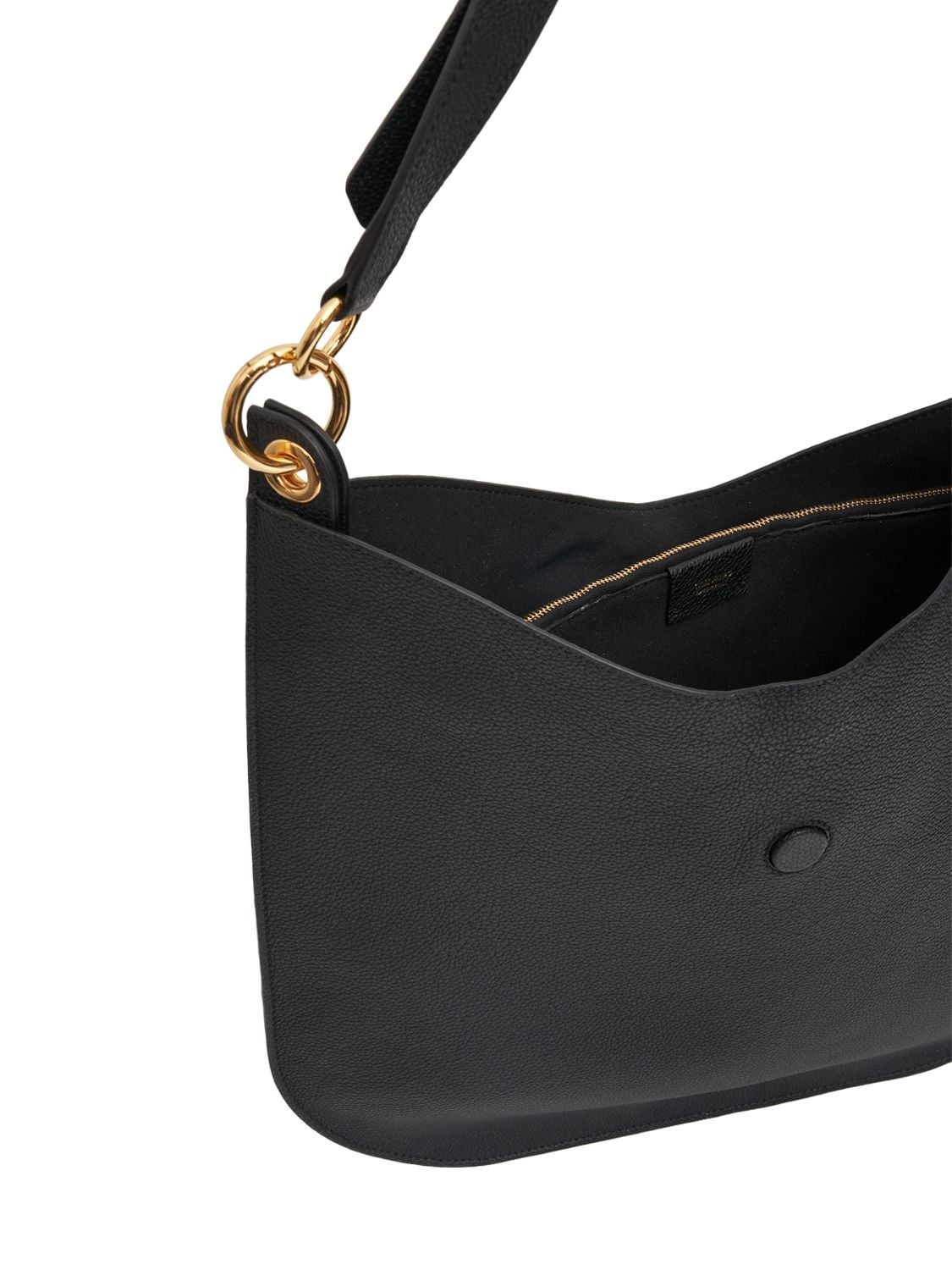 Shop Tom Ford Large Tara Leather Crossbody Bag In Black