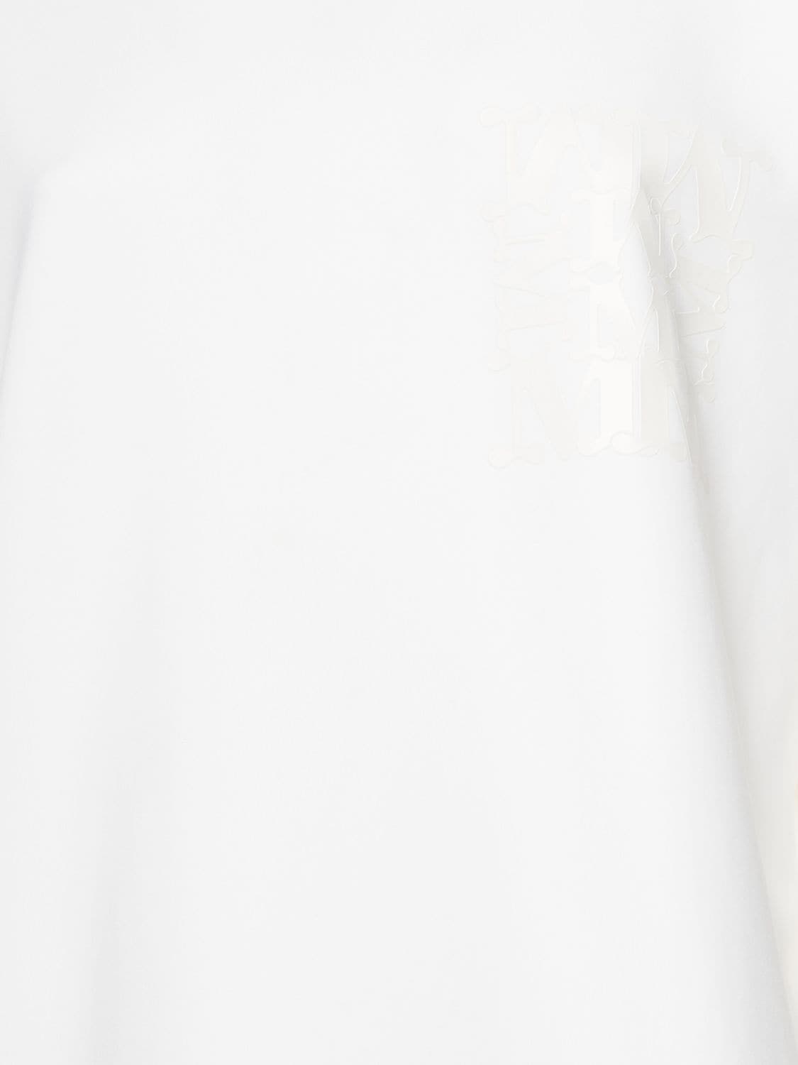Shop Max Mara Cotton Poplin Lace-up Mini Dress In White