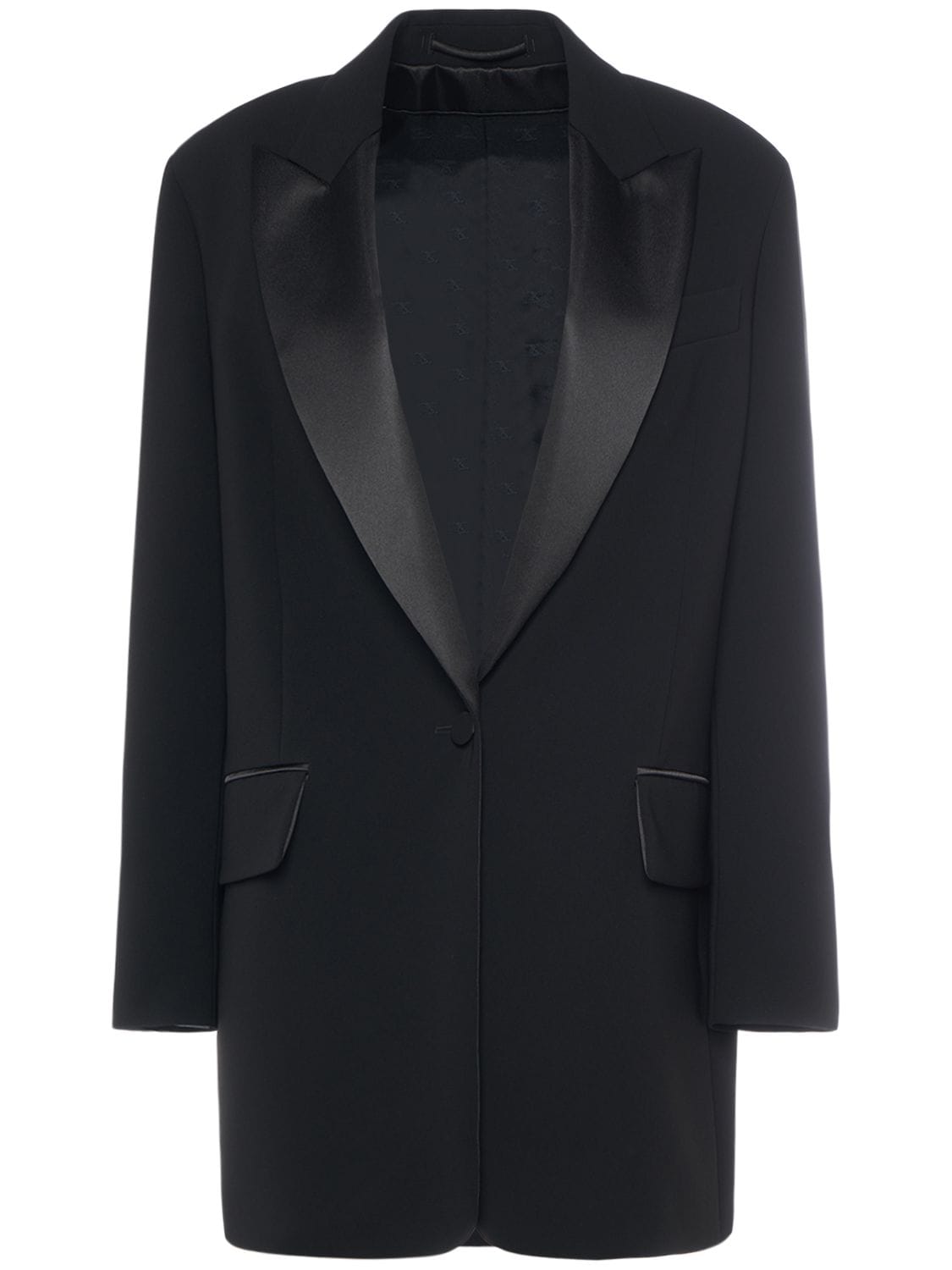 Shop Max Mara Dyser Cady Single Breasted Jacket In Black