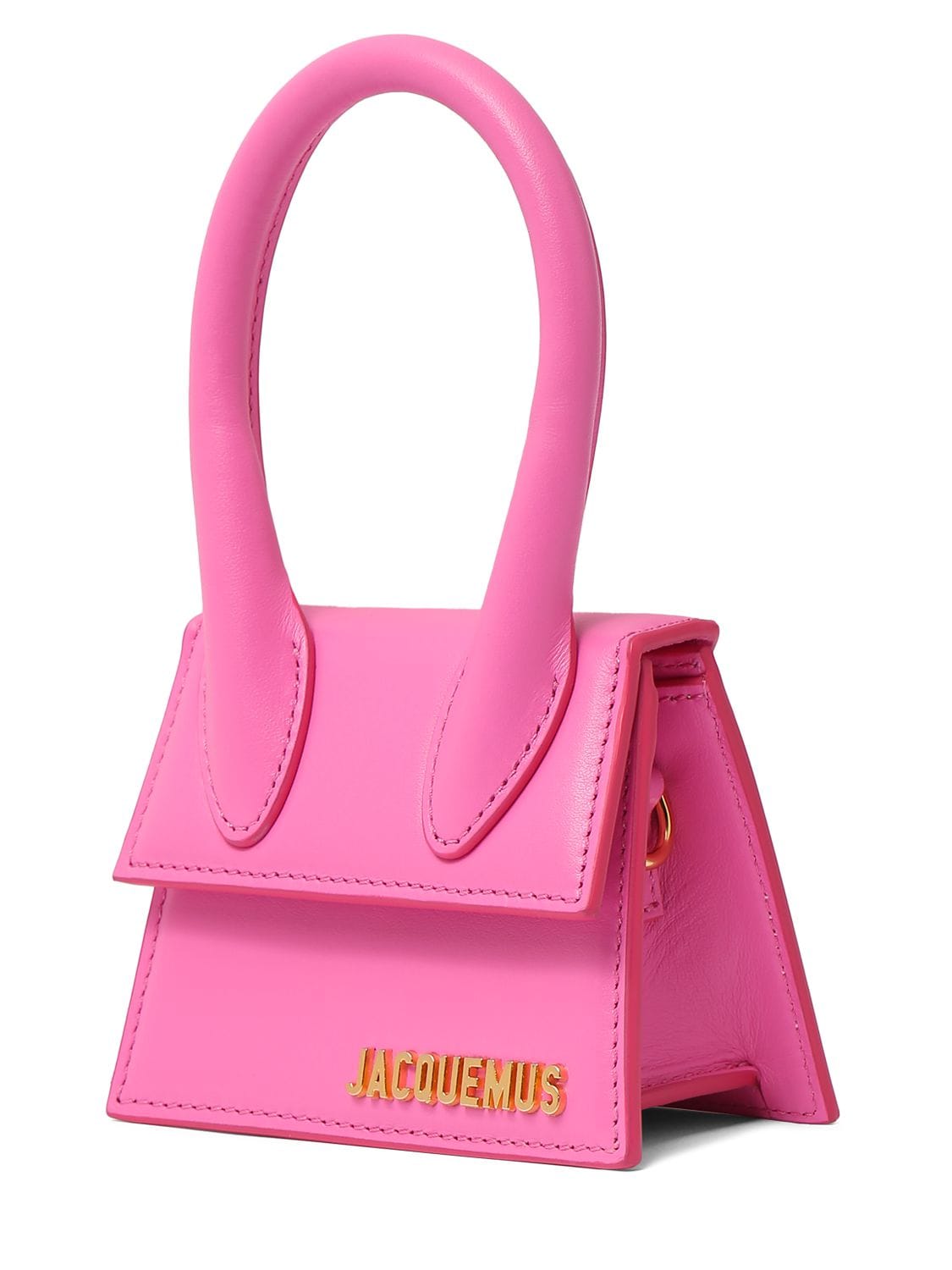 Jacquemus Le Grand Chiquito Bag Neon Pink, Satchel