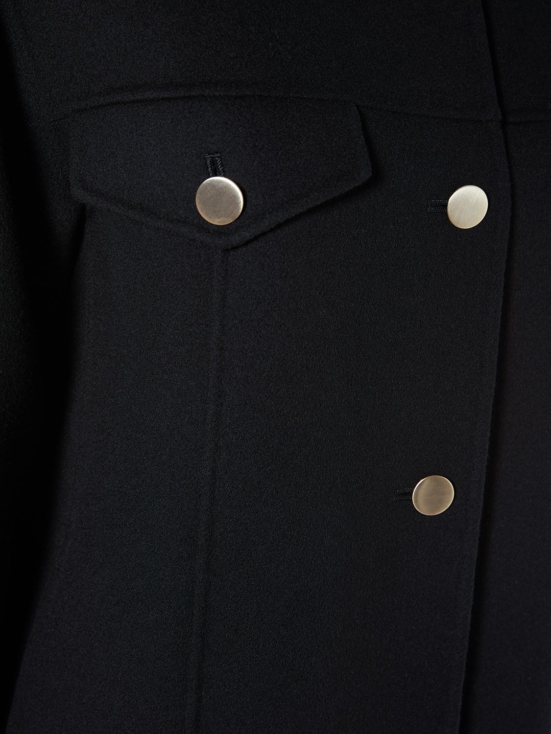 Shop 's Max Mara Florence Wool Collarless Jacket In Black