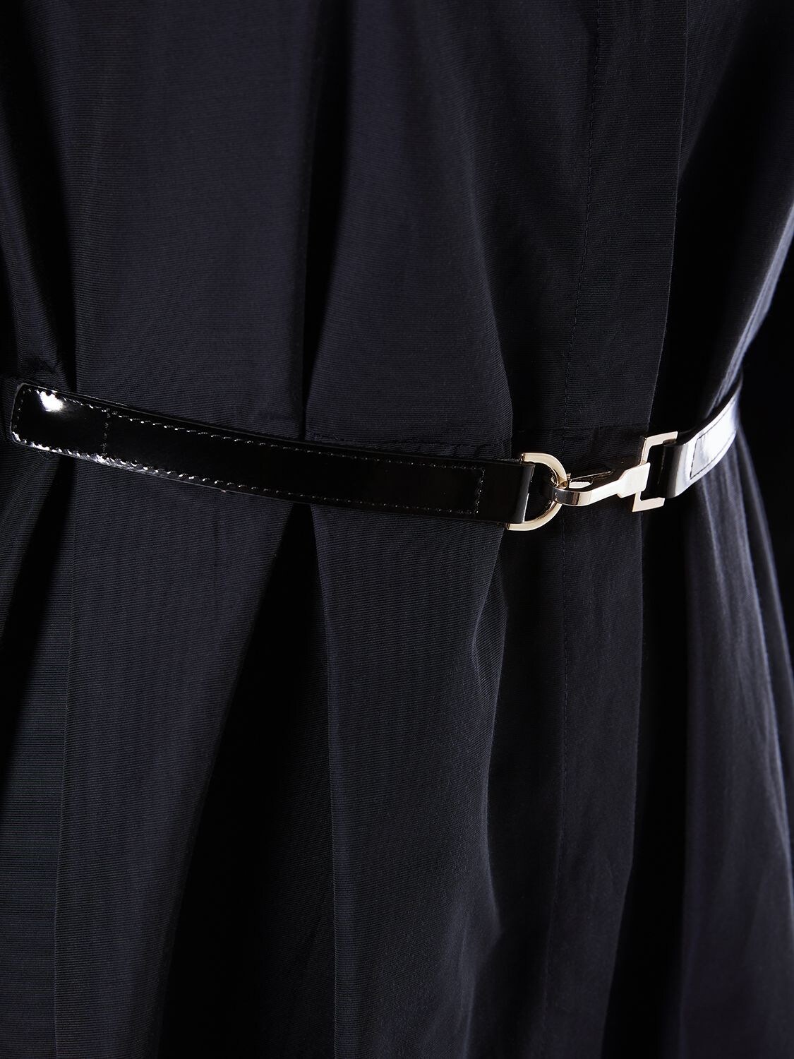 Shop 's Max Mara Emilia Cotton Blend Midi Shirt Dress In Dark Blue
