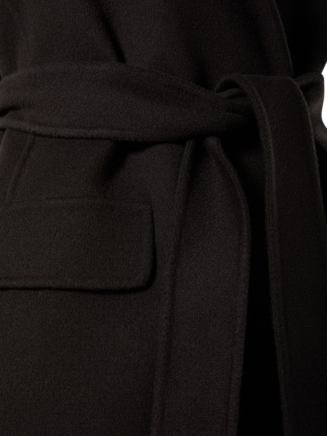 Shop 's Max Mara Beau Wo Sleeveless Midi Vest W/ Belt In Black