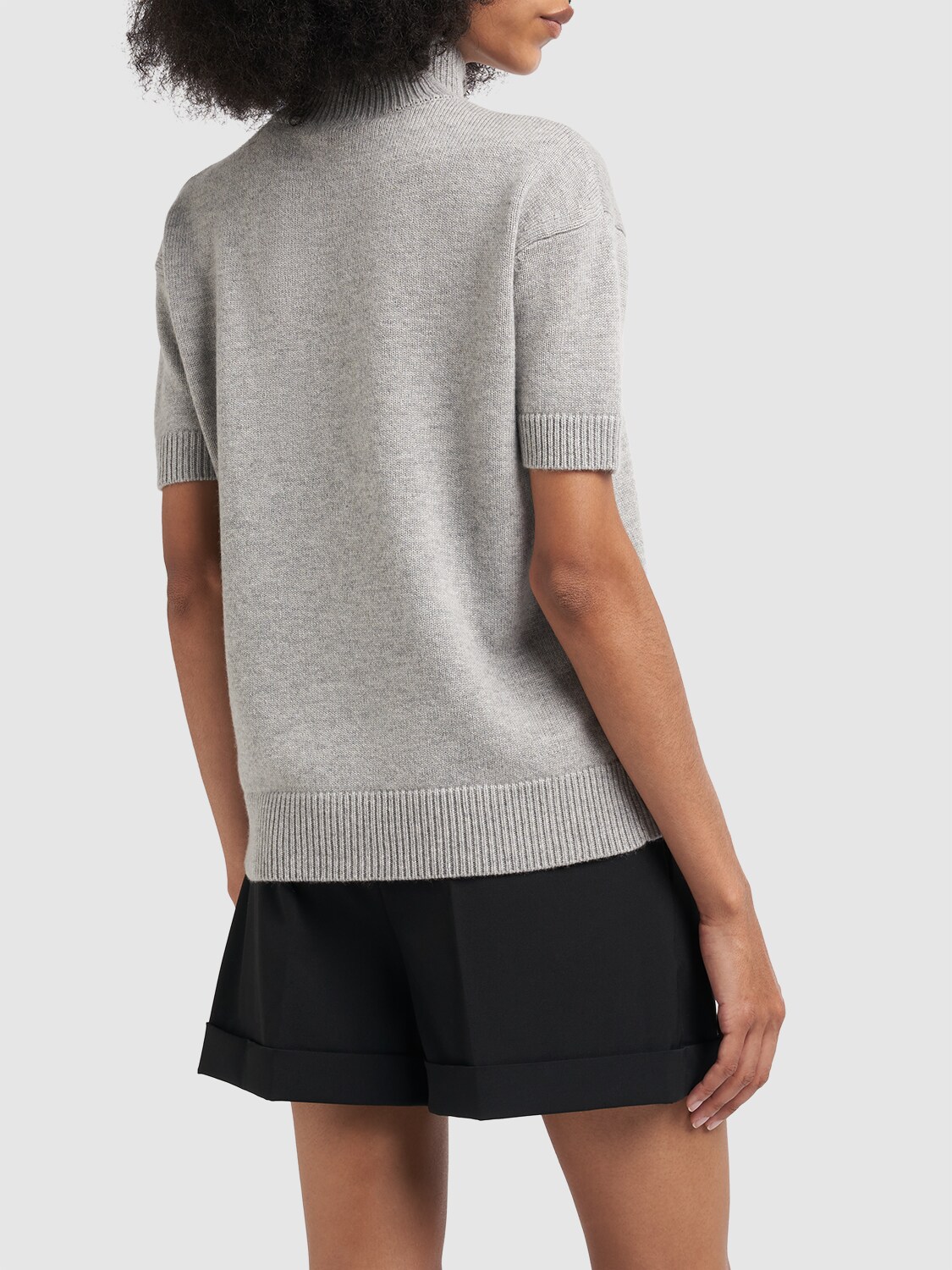 Shop 's Max Mara Paola Wool Blend Turtleneck Sweater In Grey