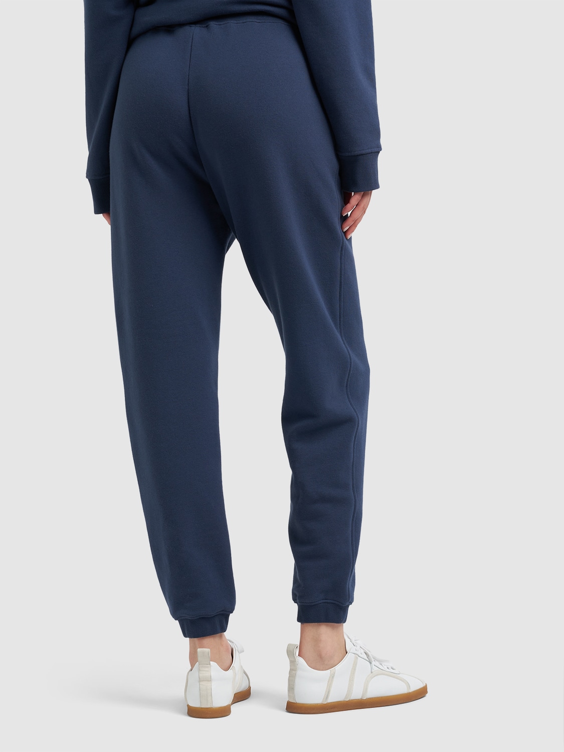 Shop 's Max Mara Tamaro Cotton Jersey Logo Sweatpants In Blue