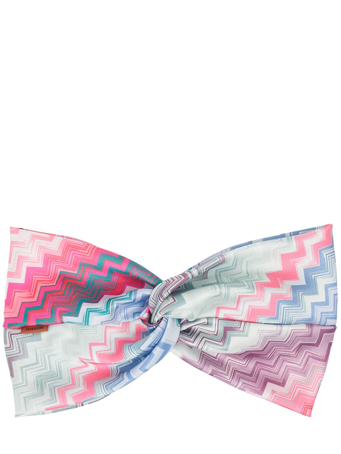Missoni Knotted Headband In Pink,multi