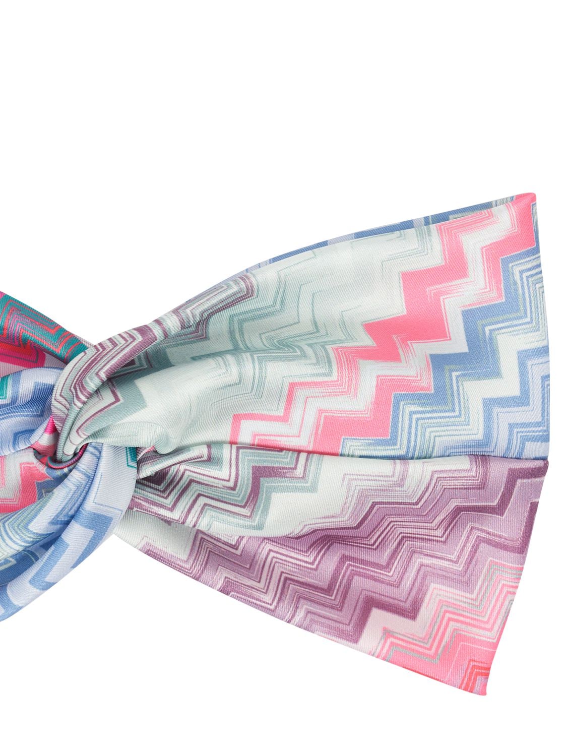 Shop Missoni Knotted Headband In Pink,multi