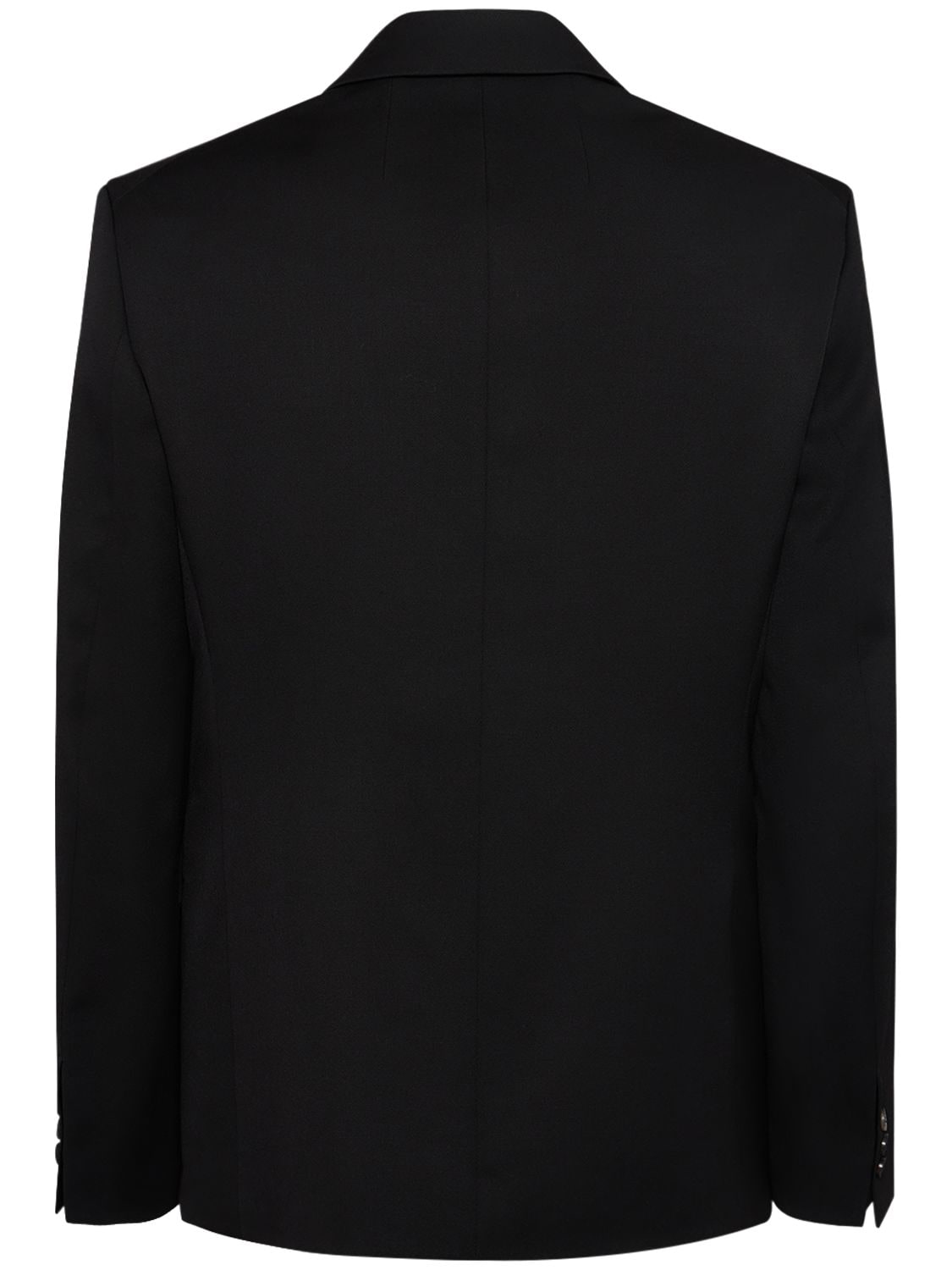 Shop Jacquemus La Veste Melo Wool Tuxedo Blazer In Black
