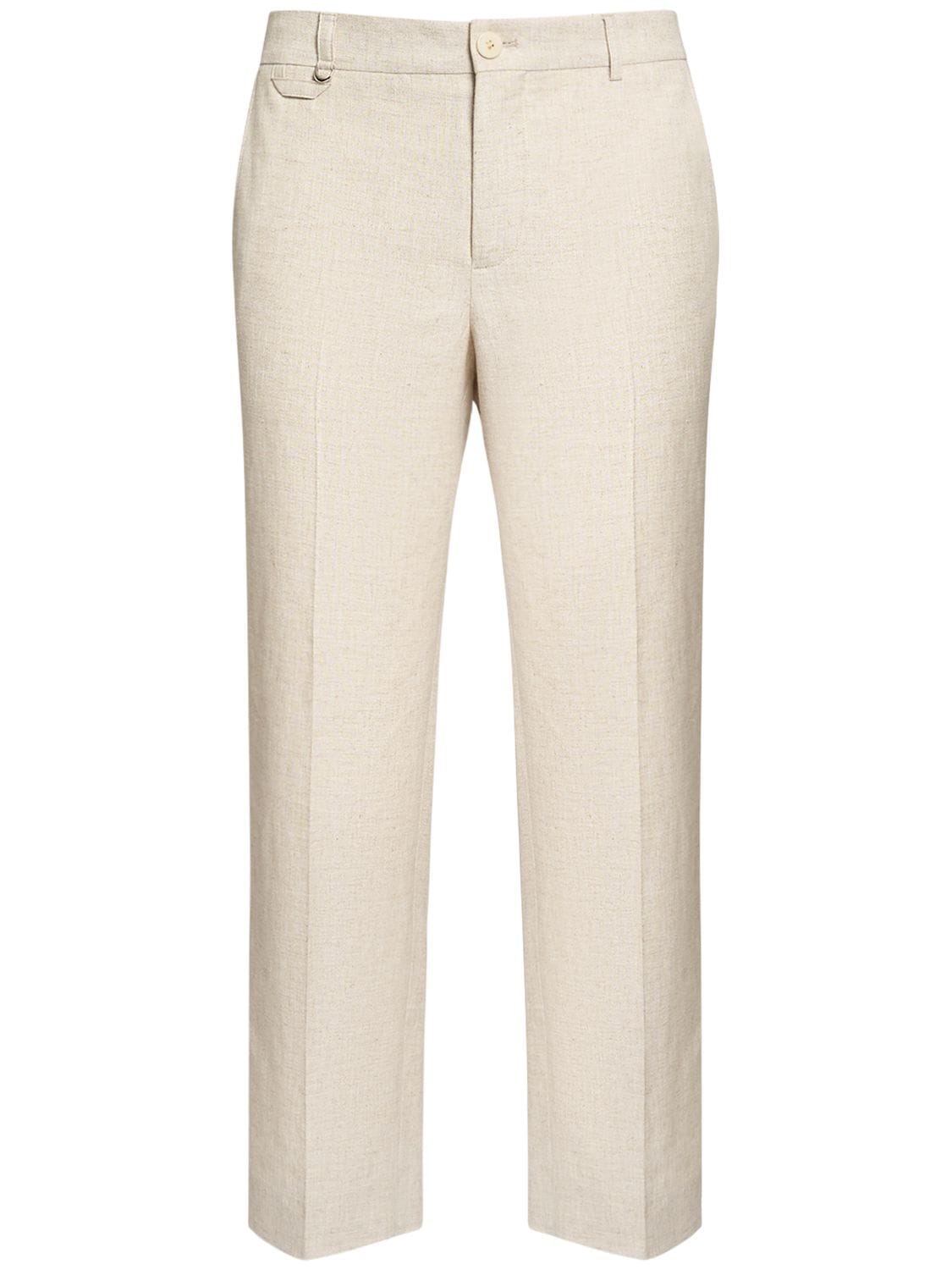 Image of Le Pantalon Cabri Viscose & Linen Pants