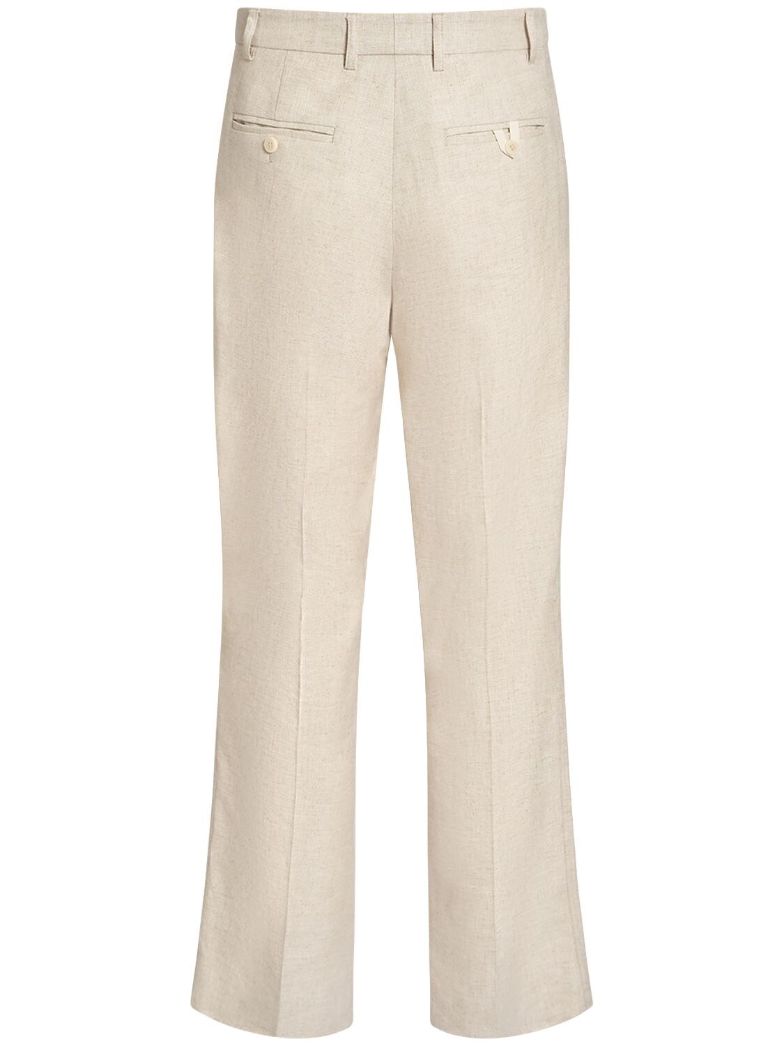 JACQUEMUS LE PANTALON MELO VISCOSE & LINEN PANTS 